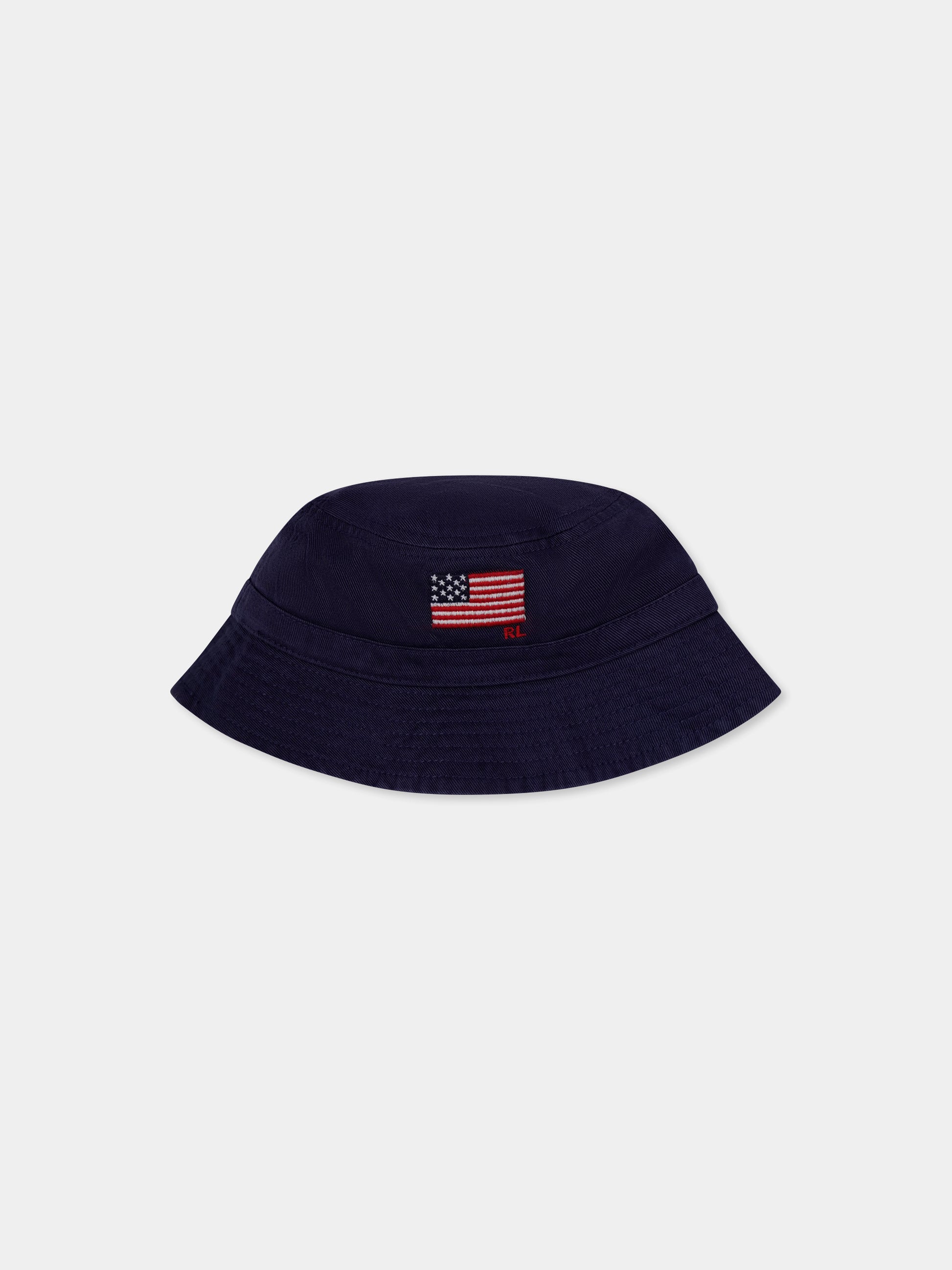 Cloche blu per bambini con bandiera americana,Ralph Lauren Kids,971819001