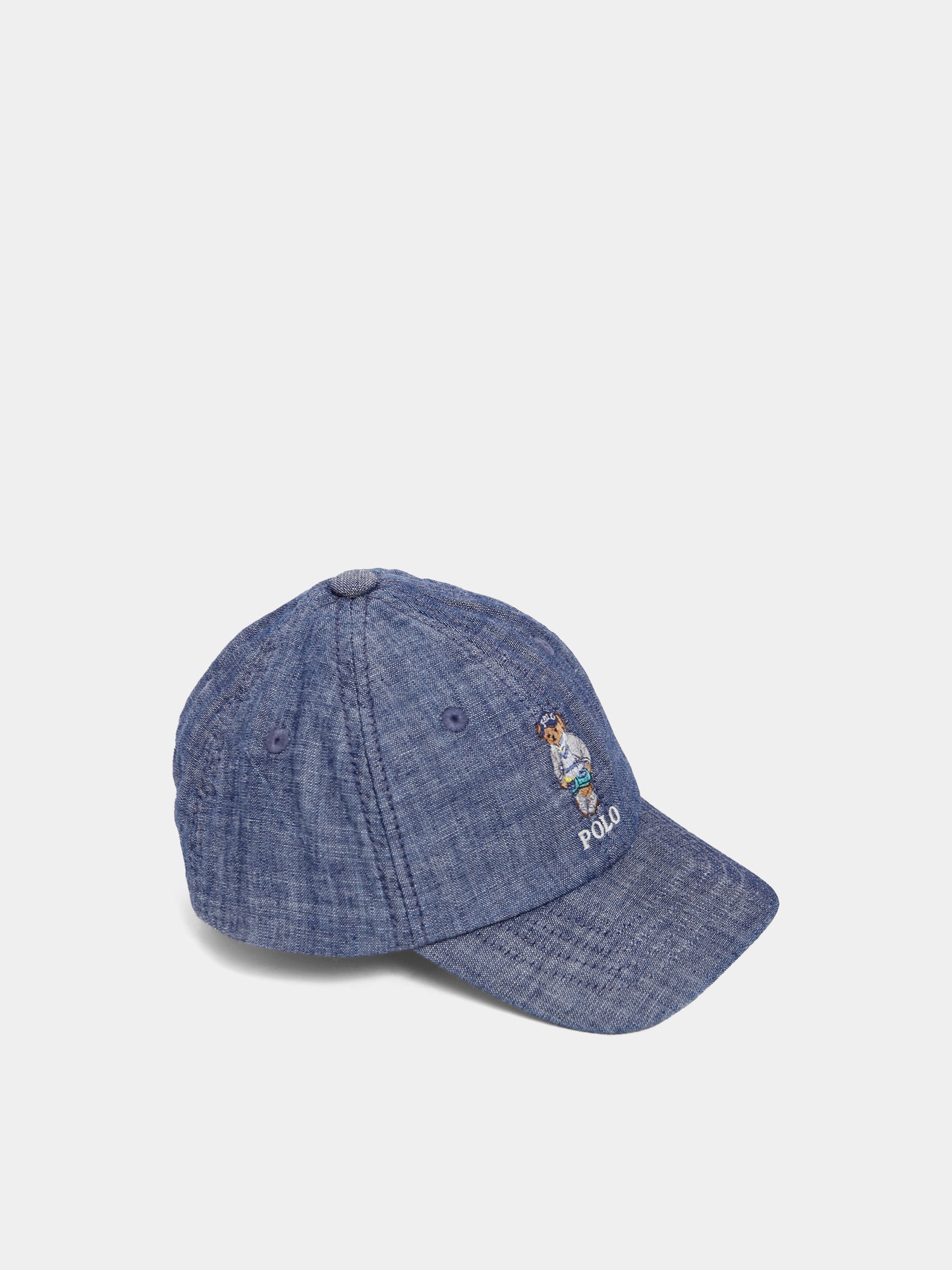 Cappello blu per neonato con Polo Bear ricamato,Ralph Lauren Kids,971817001