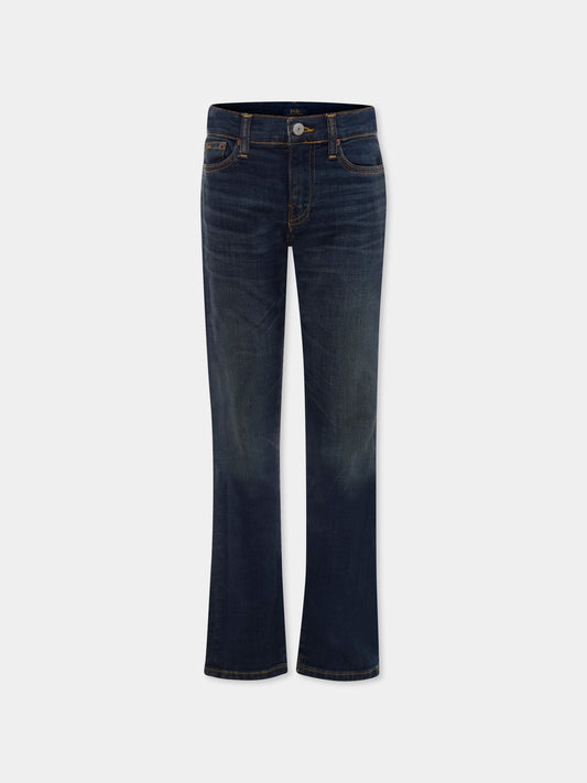 Jeans denim per bambino con logo,Ralph Lauren Kids,701277001