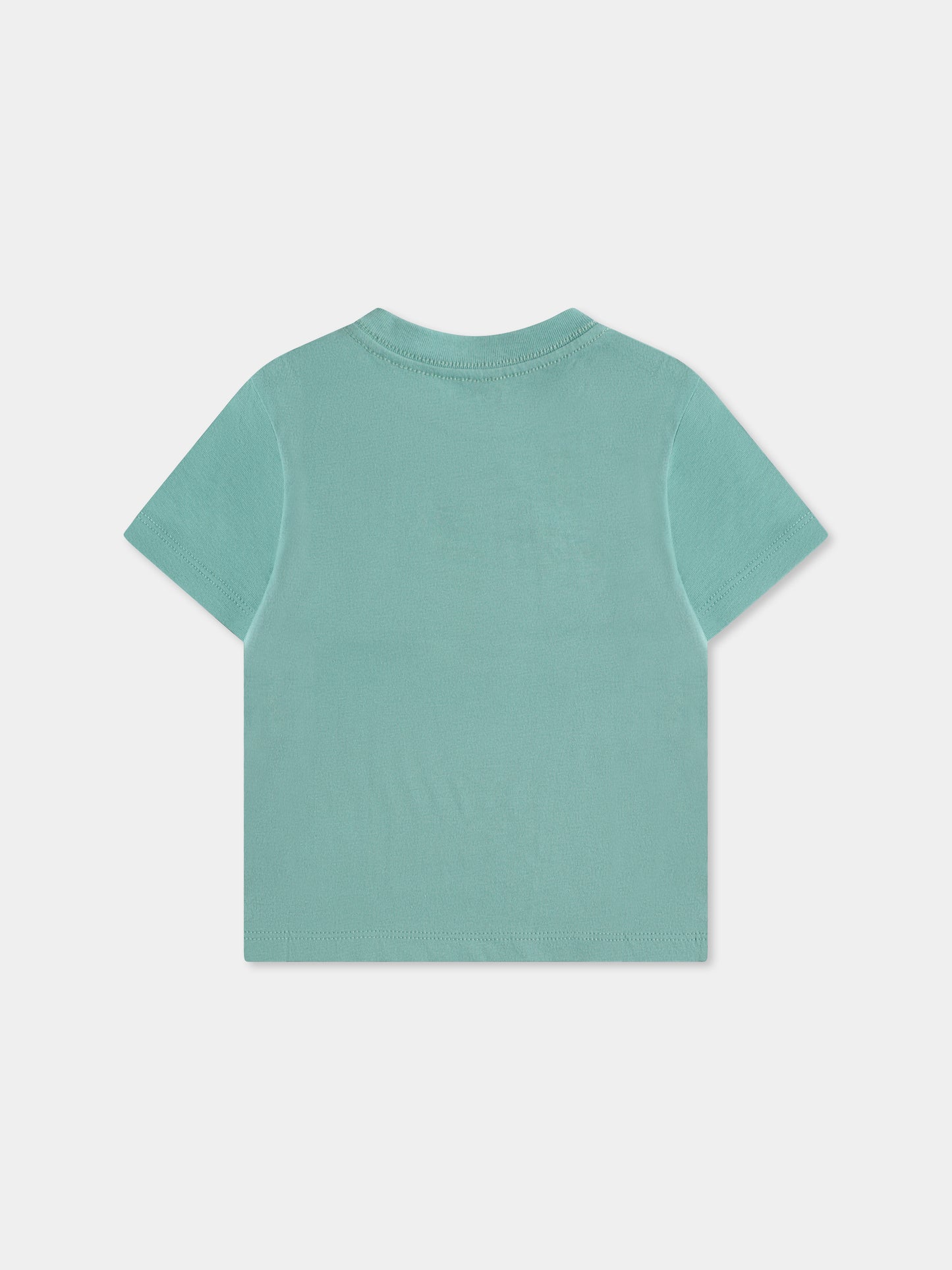 Green t-shirt for baby boy with Polo Bear