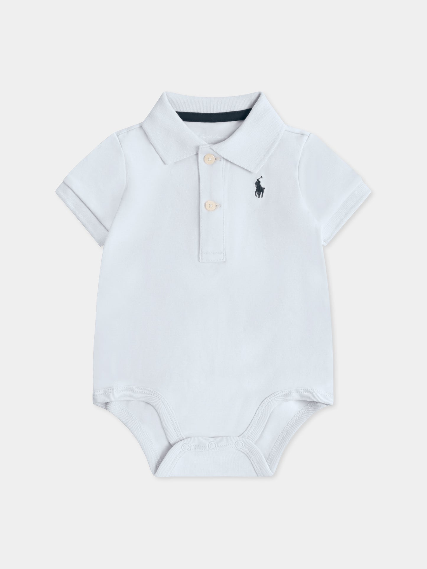 Light blue bodysuit for baby boy with horse