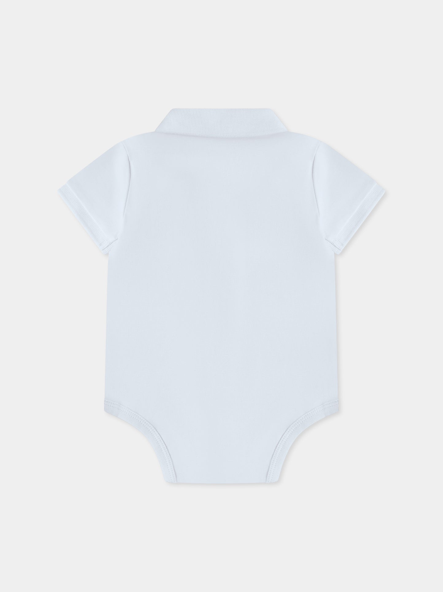 Light blue bodysuit for baby boy with horse