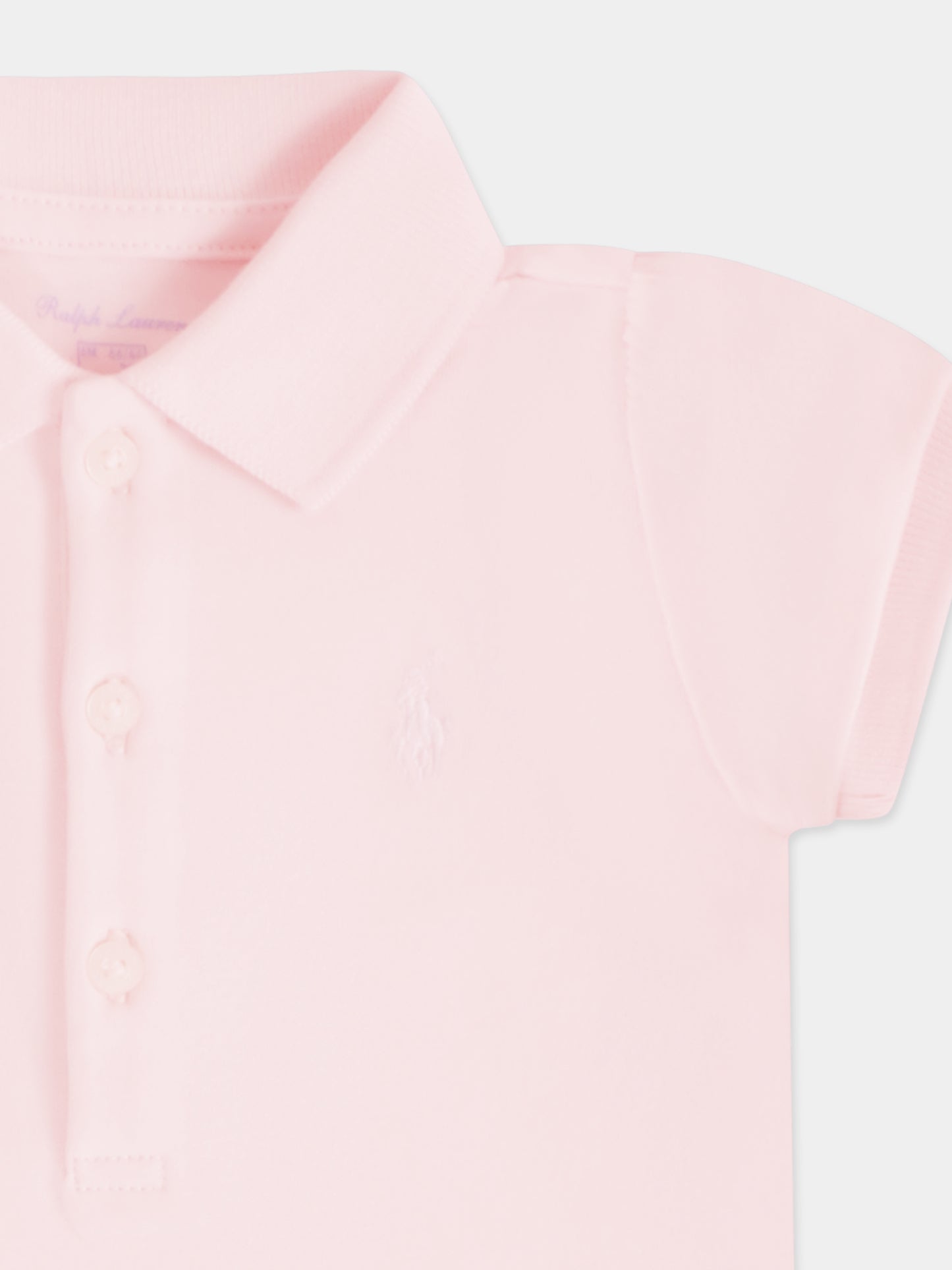 Pink bodysuit for baby girl with horse