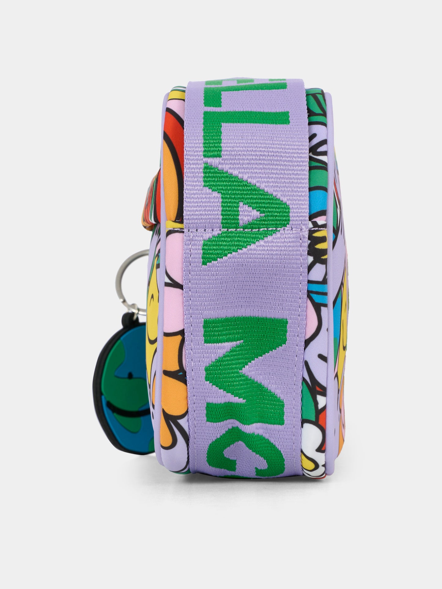 Borsa multicolor per bambina con stampa terra,Stella Mccartney Kids,TX0C38 Z3231 999MC