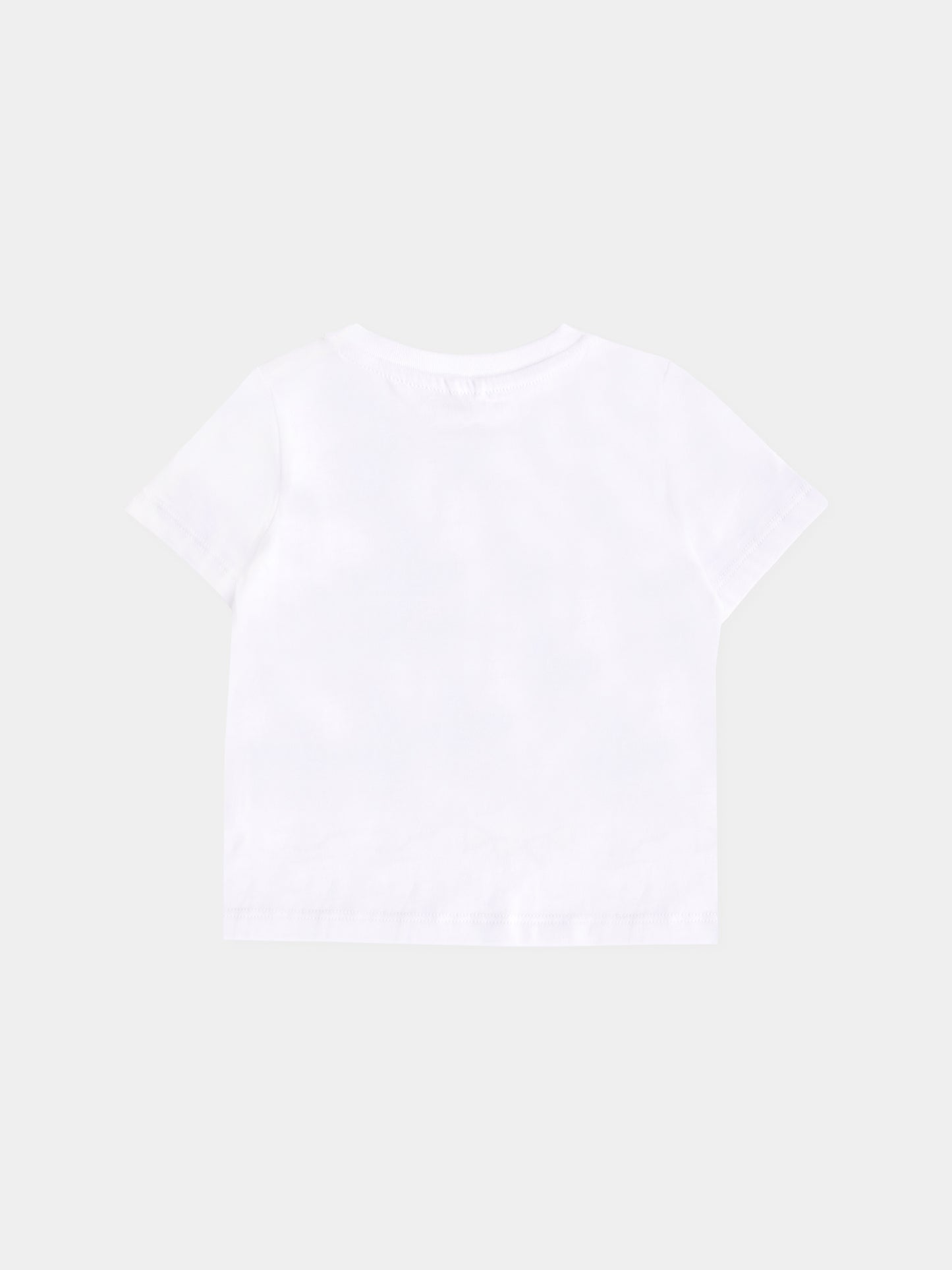 T-shirt bianca per neonati con sole,Stella Mccartney Kids,TX8521 Z0434 100
