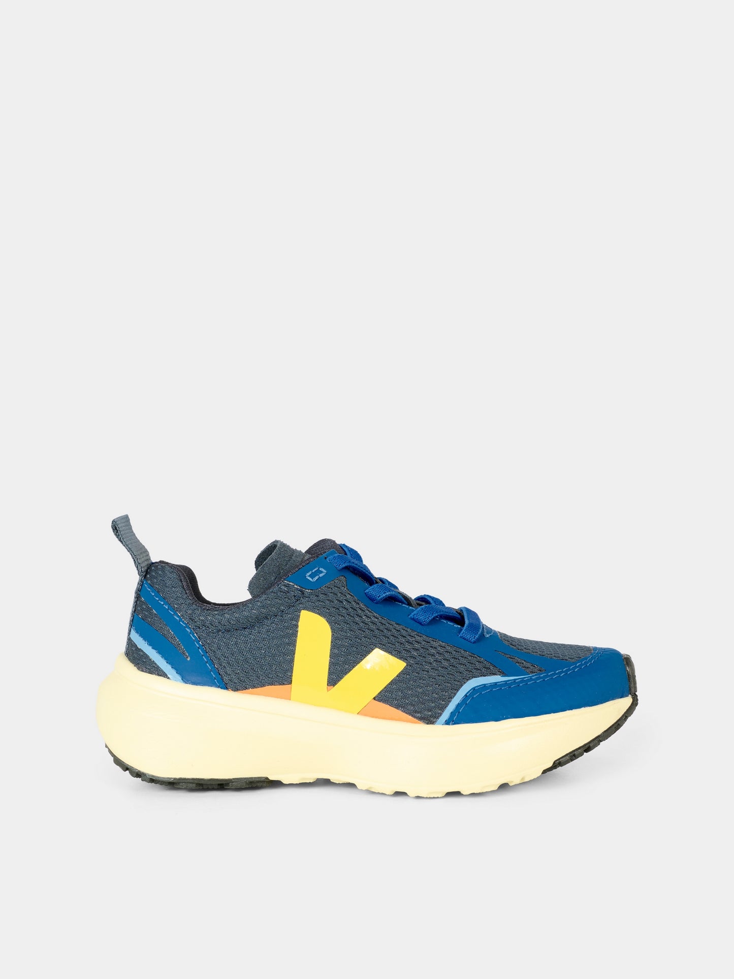 Sneakers blu Canary per bambino con logo,Veja,YL1820624C