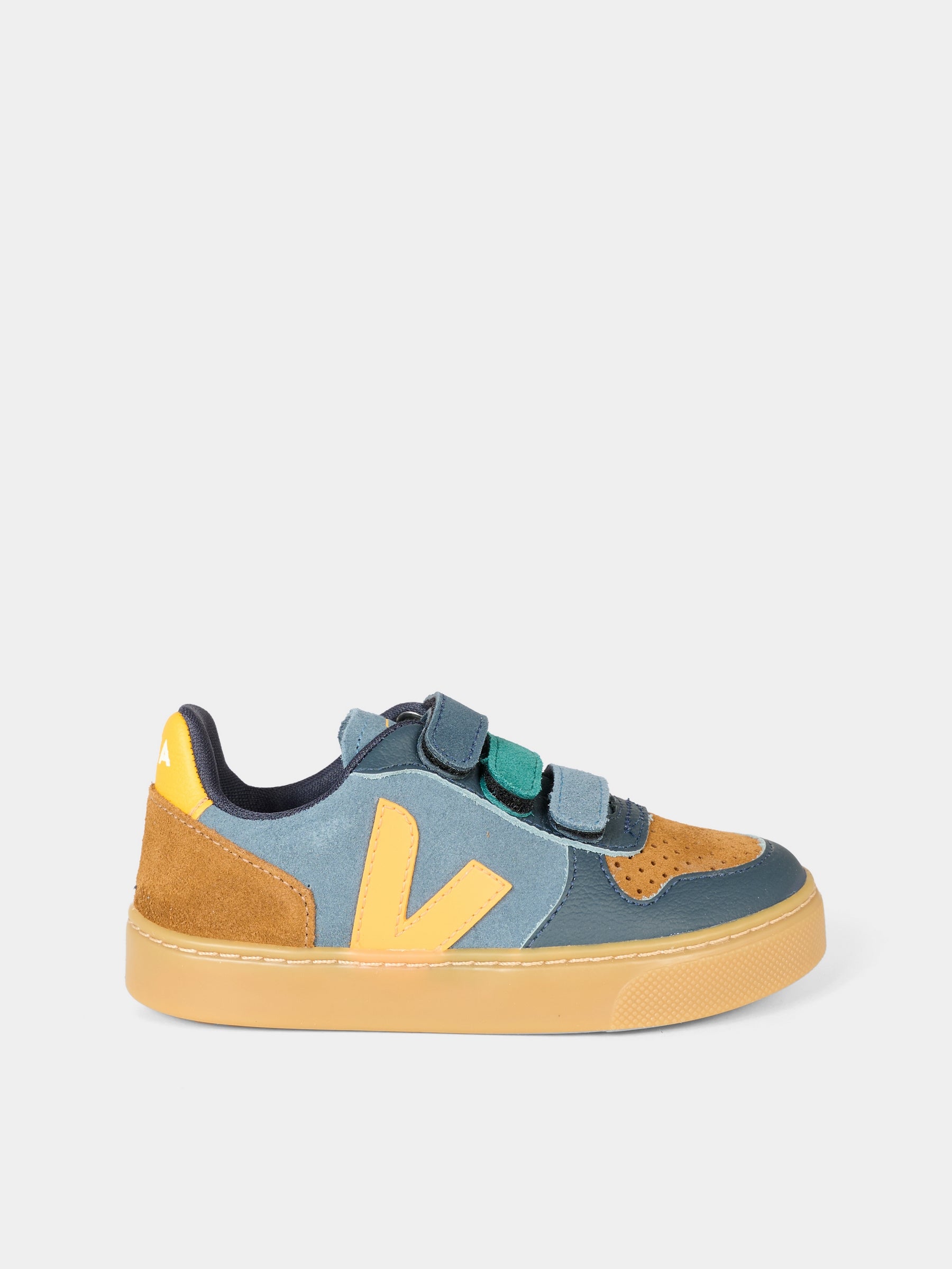 Sneakers V-10 multicolor per bambino con logo,Veja,CV0320986