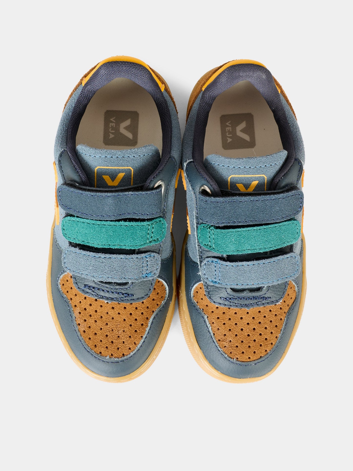 Sneakers V-10 multicolor per bambino con logo,Veja,CV0320986