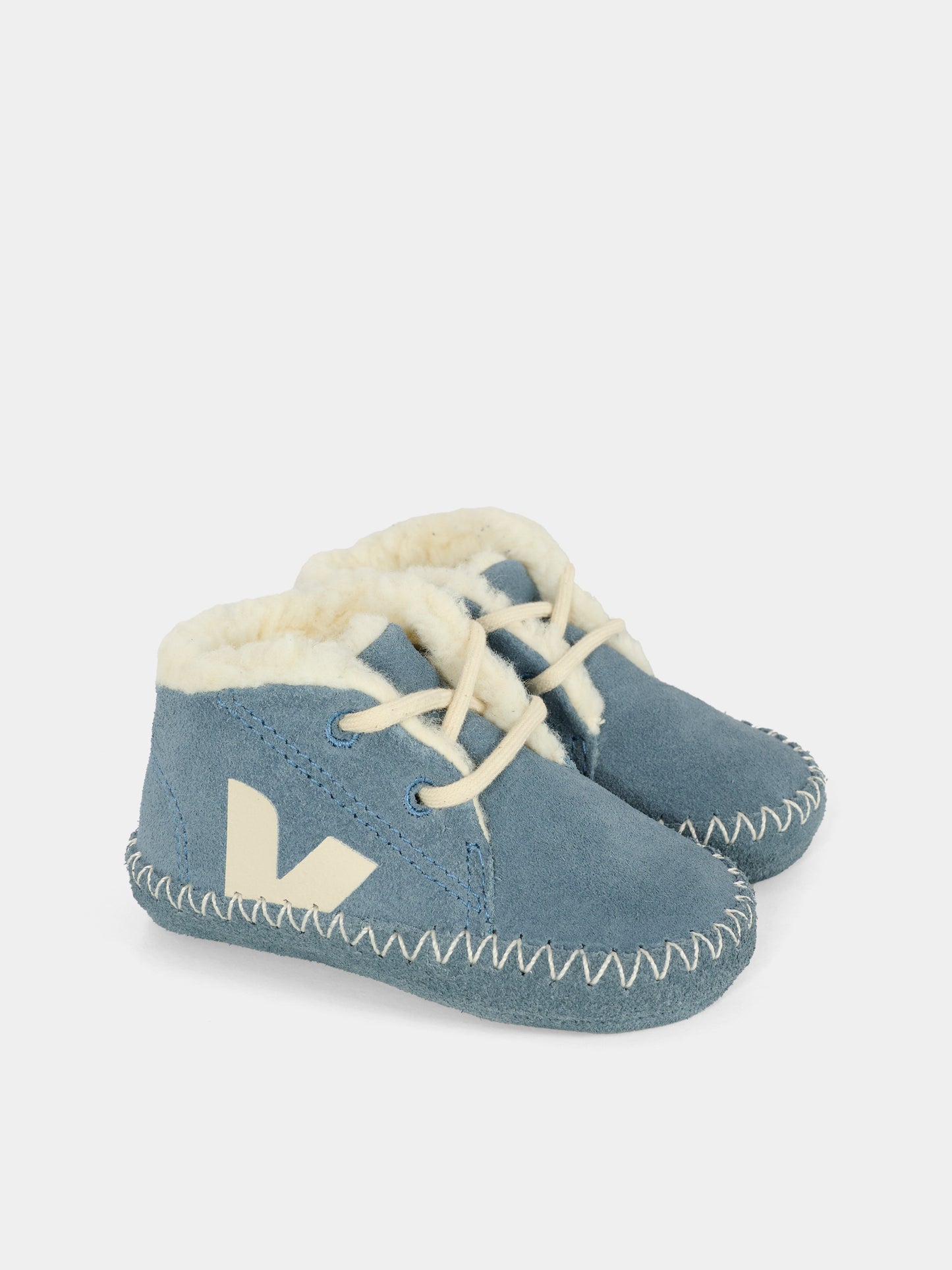 Sneakers blu per neonato con logo,Veja,BA0321028C