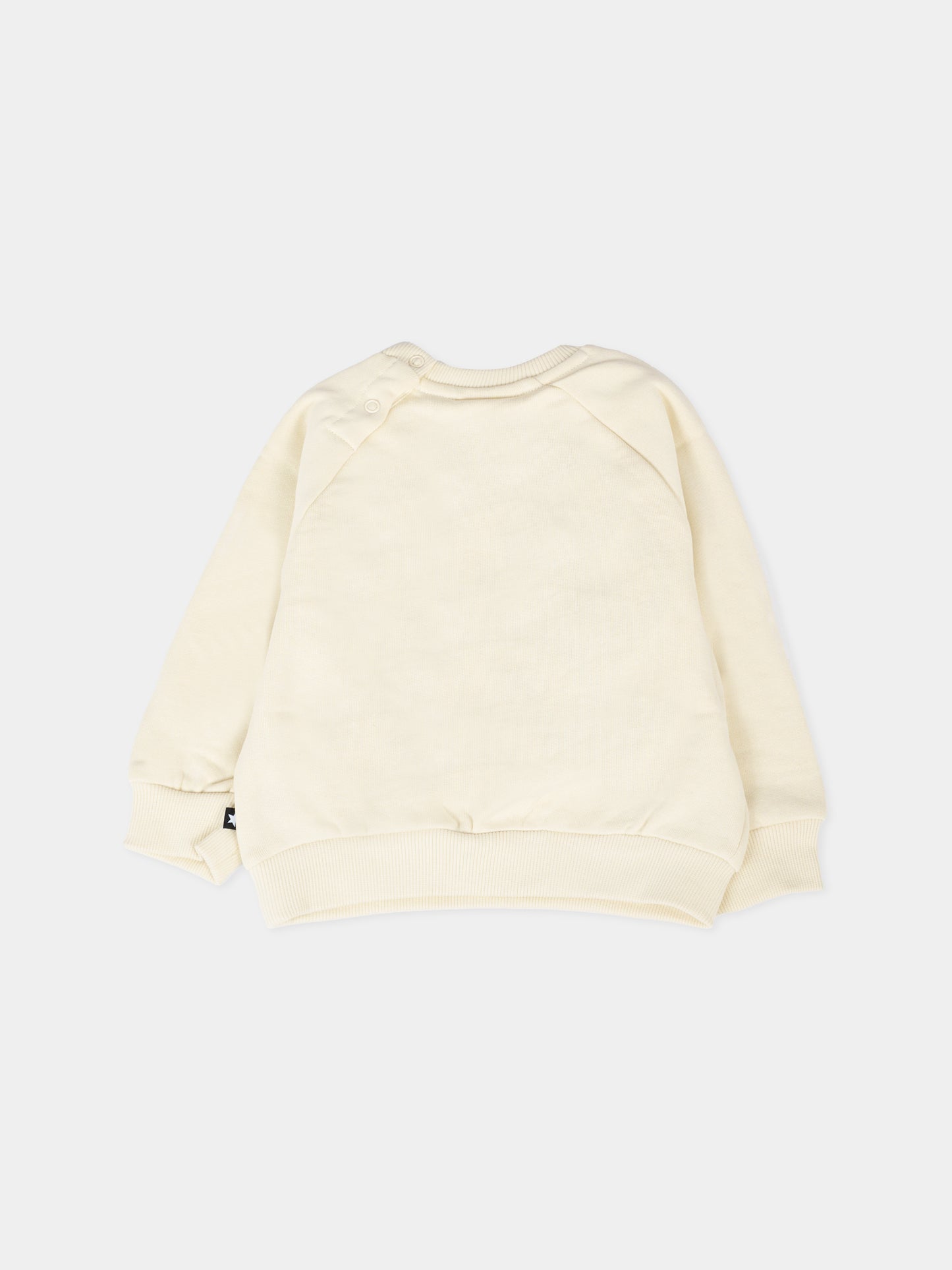 Felpa Disc avorio per neonati con orso,Molo,6W25J212 8955