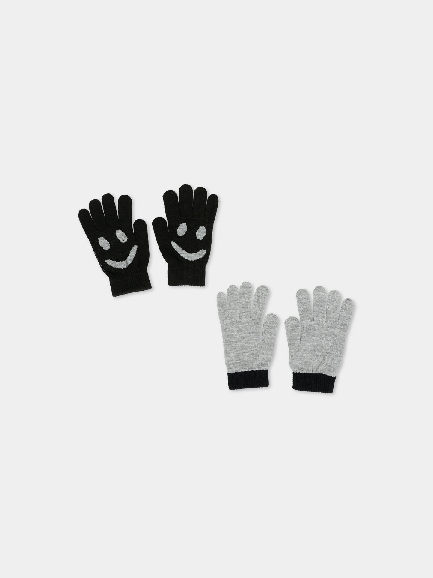 Set guanti nero per bambini con smile,Molo,7W25S202 0099