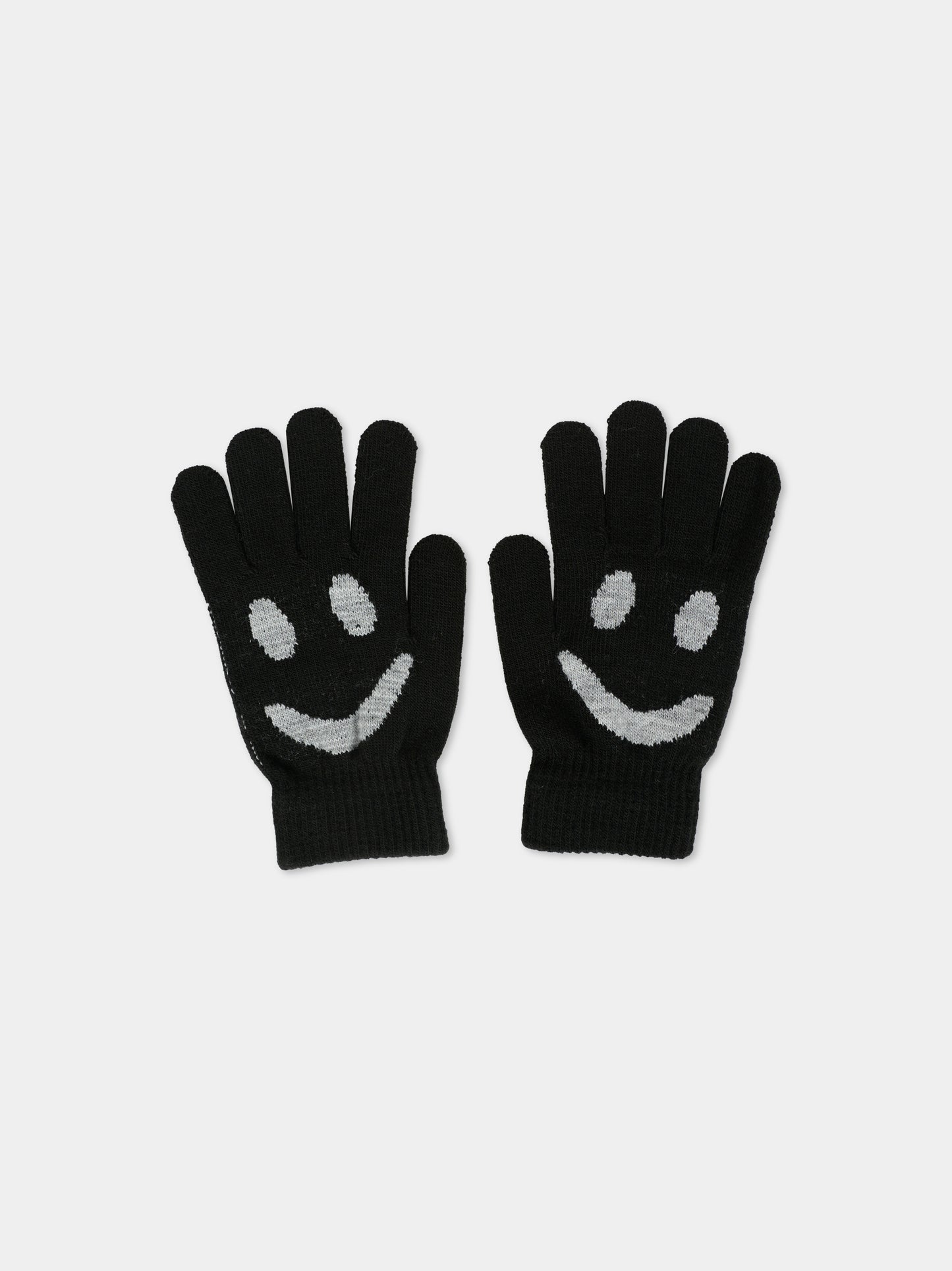 Set guanti nero per bambini con smile,Molo,7W25S202 0099