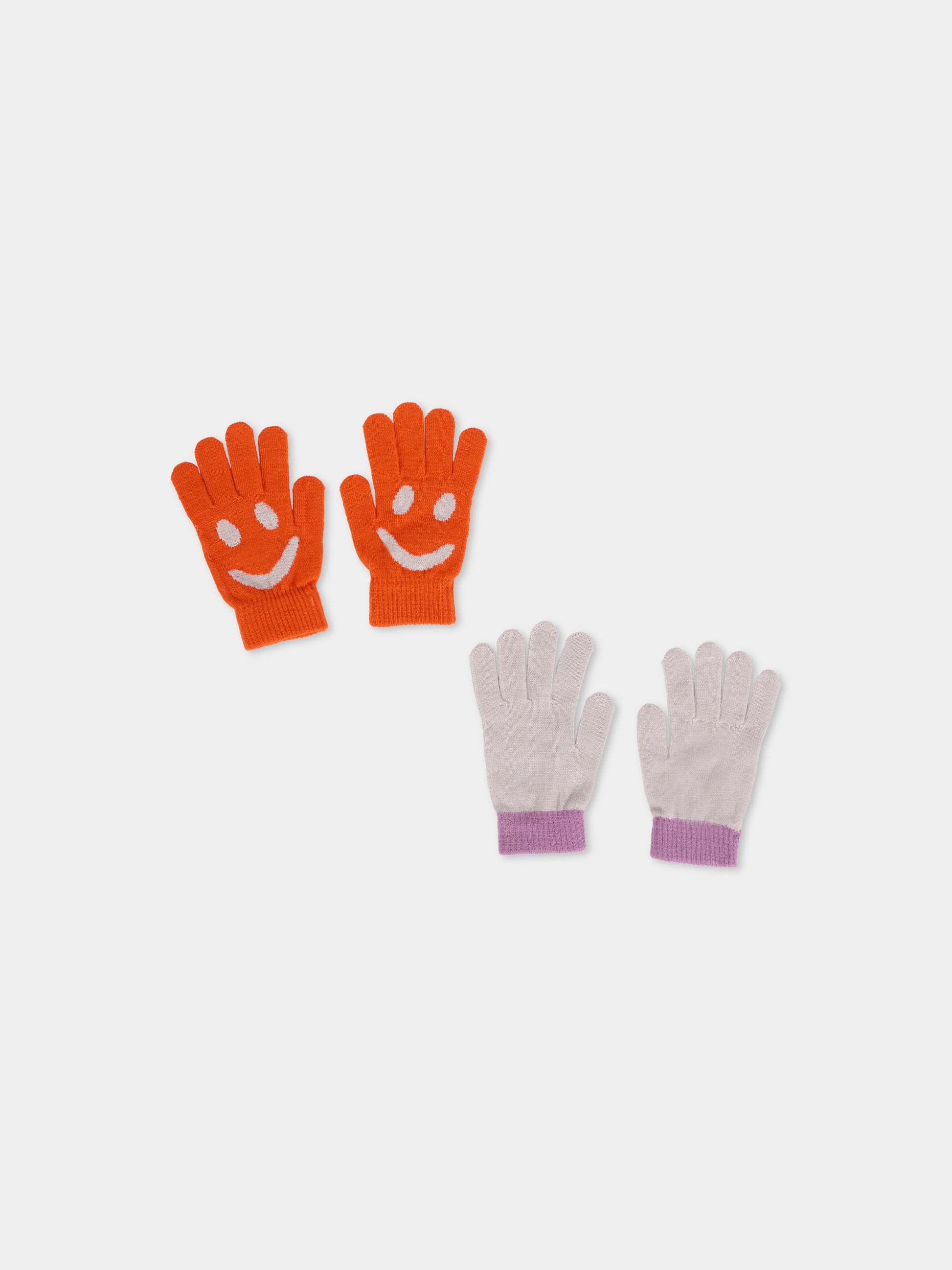 Set guanti arancioni per bambina con smile,Molo,7W25S202 8201