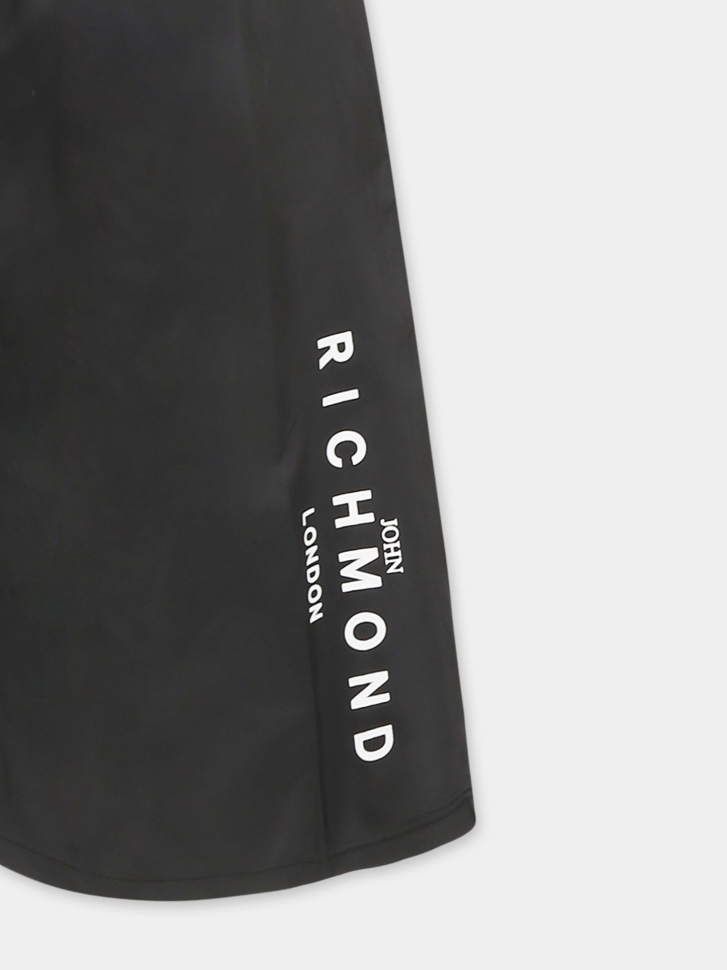 Boxer mare nero per bambino con logo,Richmond,RBP25001CO BLACK