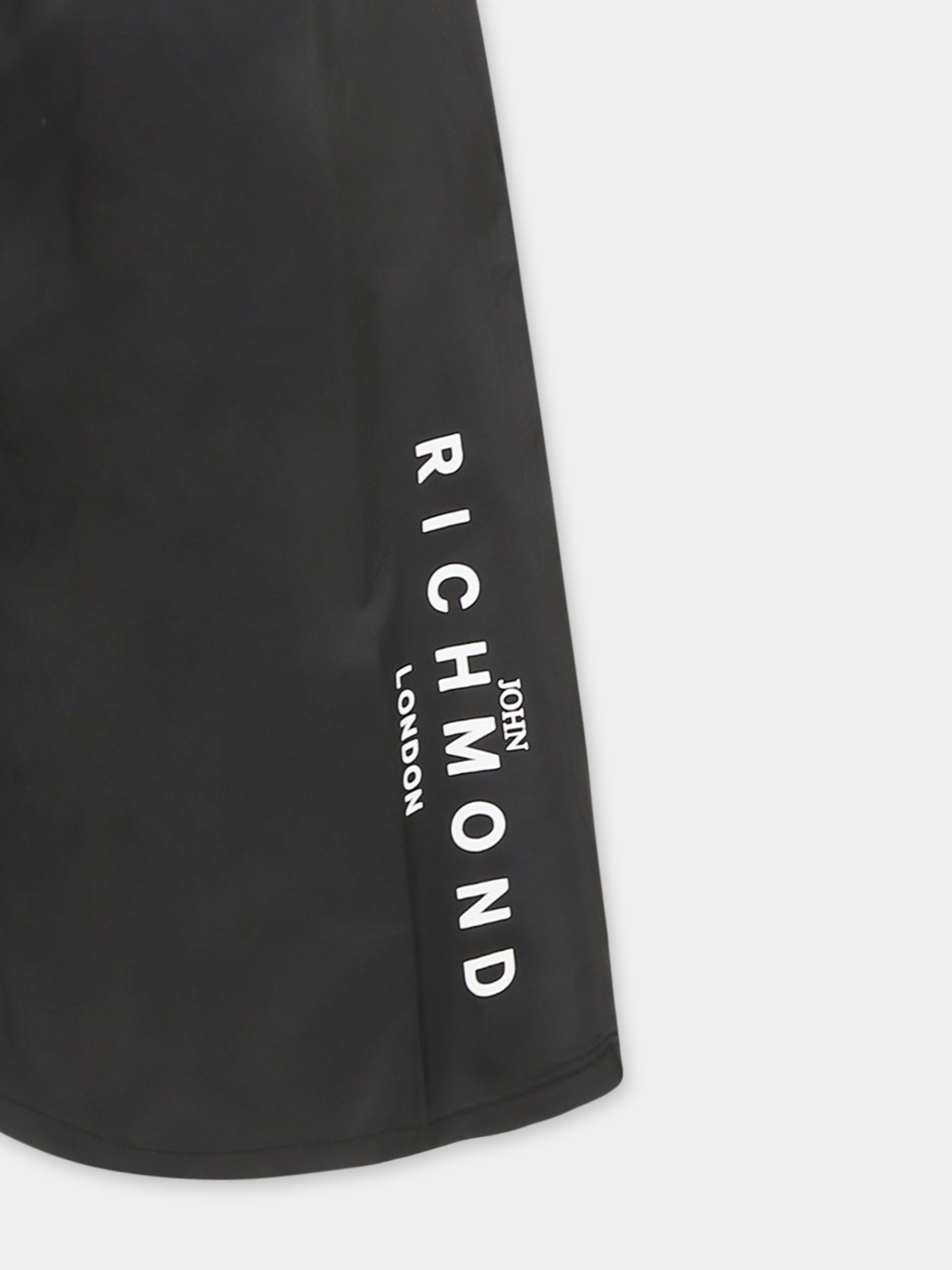 Boxer mare nero per bambino con logo,Richmond,RBP25001CO BLACK