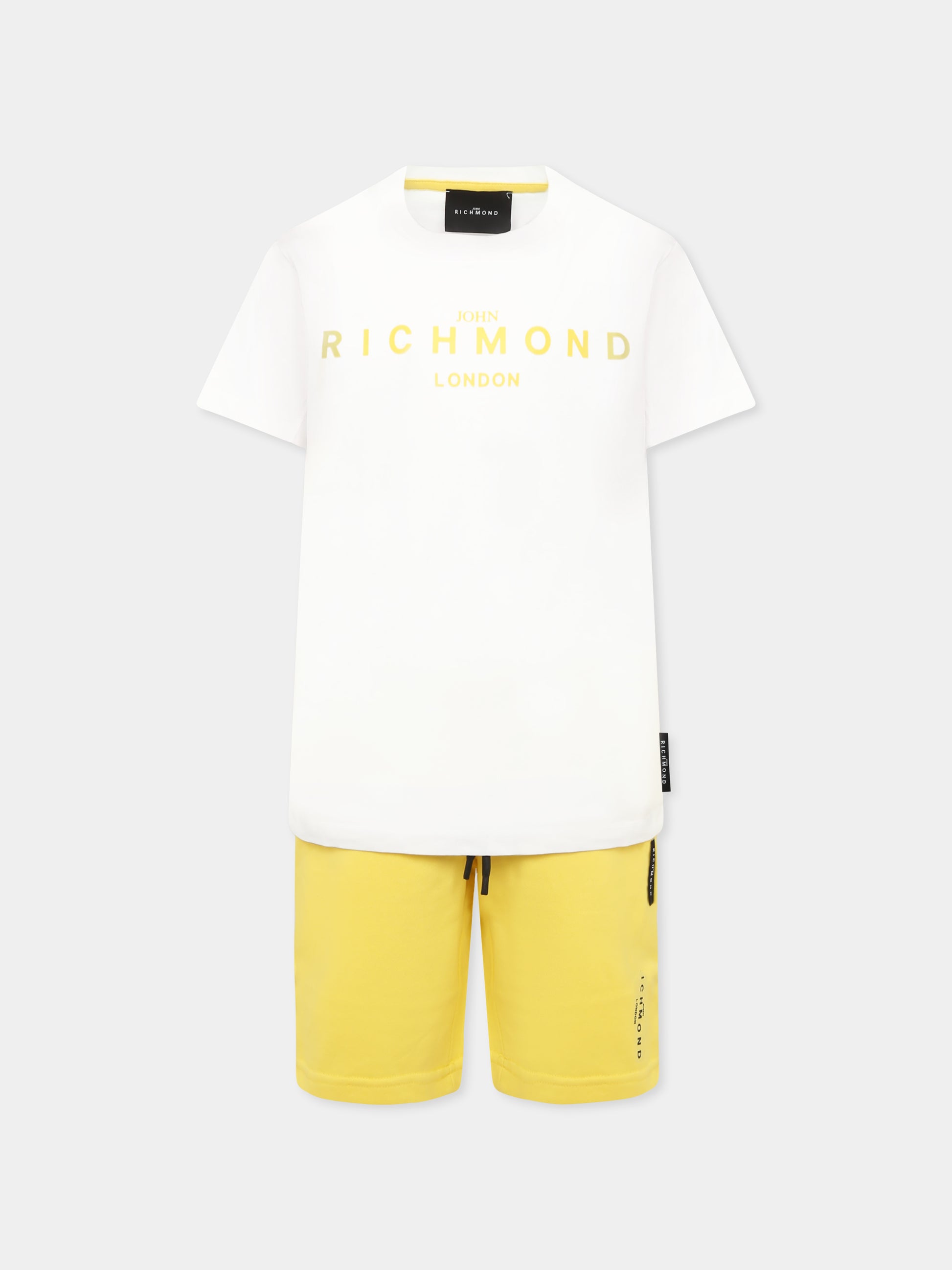 Completo giallo per bambino con logo,Richmond,RBP25008CJ YELLOW