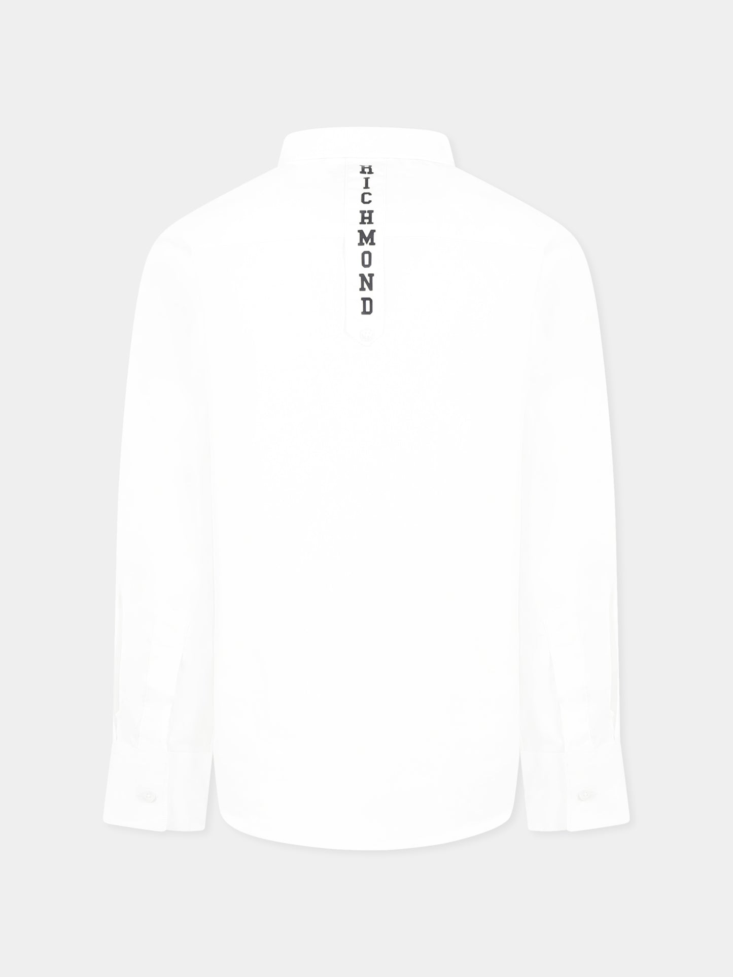 Camicia bianca per bambino con logo,Richmond,RBP25095CA WHITE