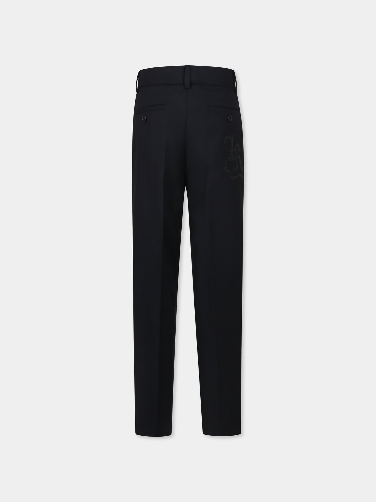 Pantaloni neri per bambino con logo,Richmond,RBP25125PA BLACK