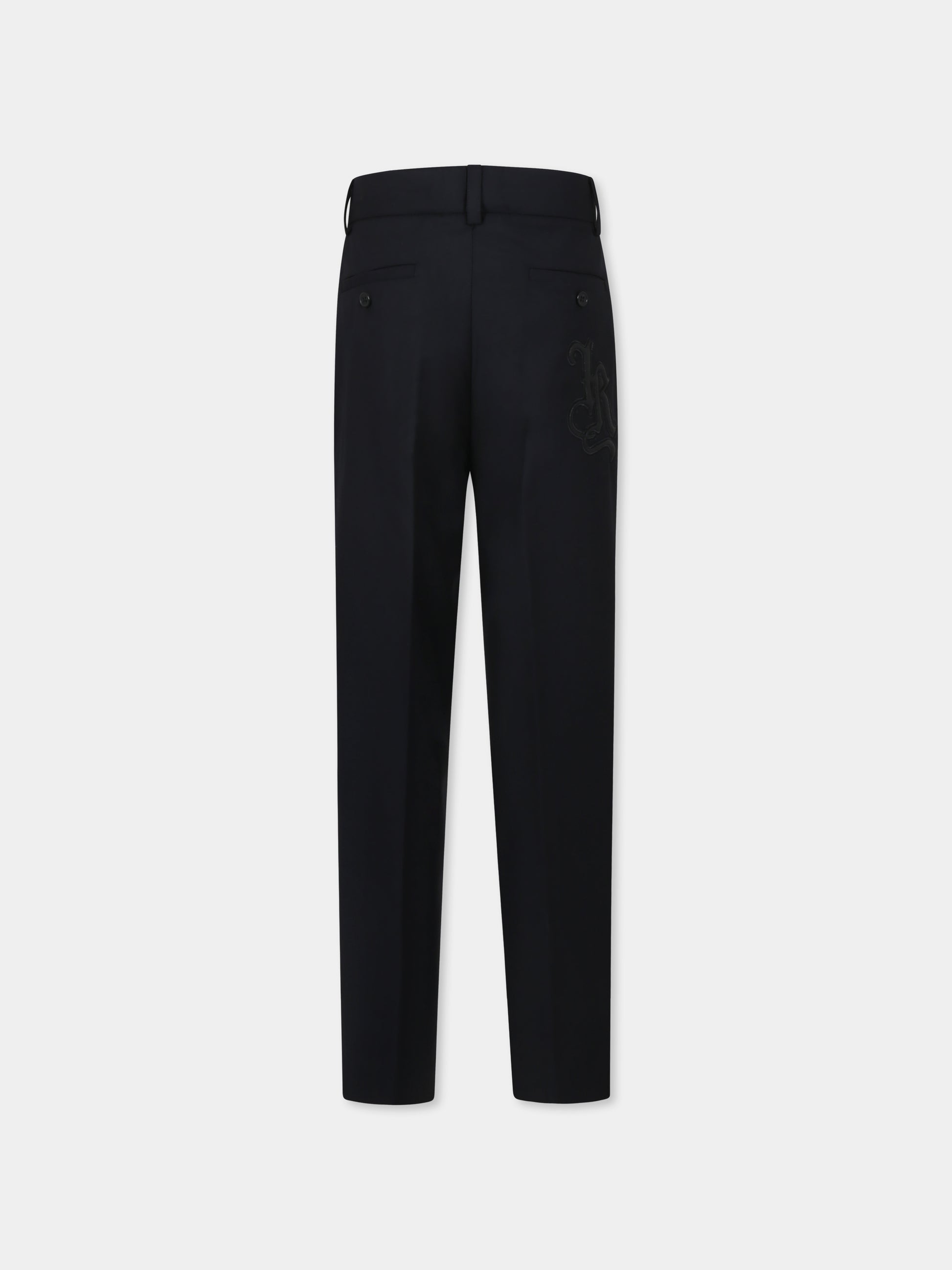 Pantaloni neri per bambino con logo,Richmond,RBP25125PA BLACK