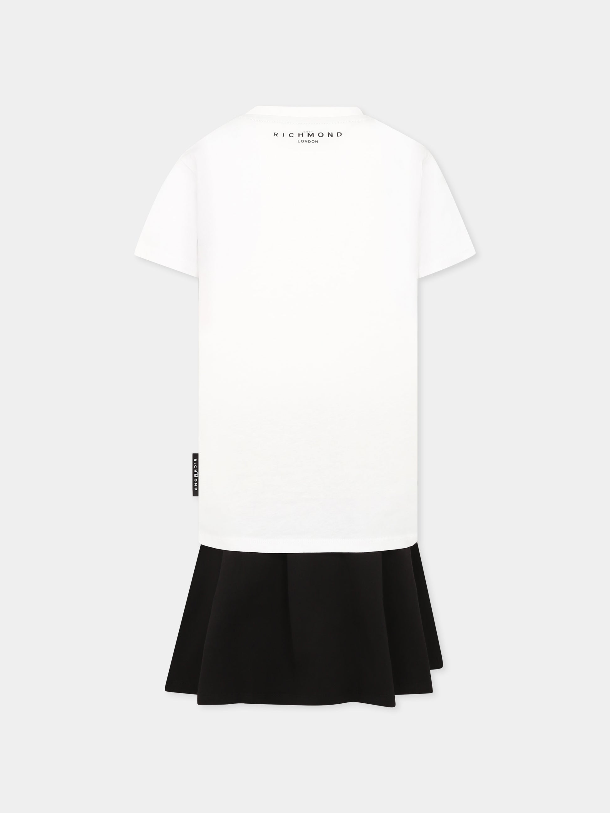 Completo nero per bambina con logo,Richmond,RGP25005CJ BLACK