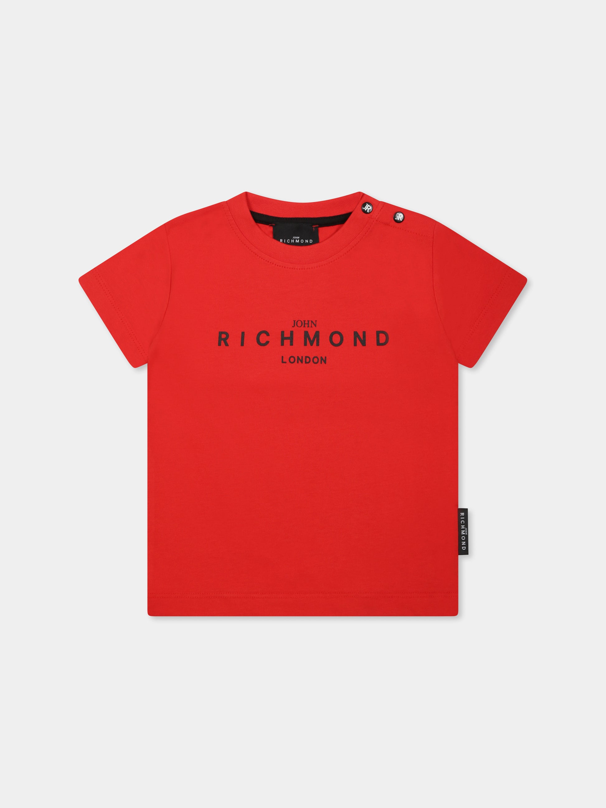 T-shirt rossa per neonato con logo,Richmond,RIP25014TS RED