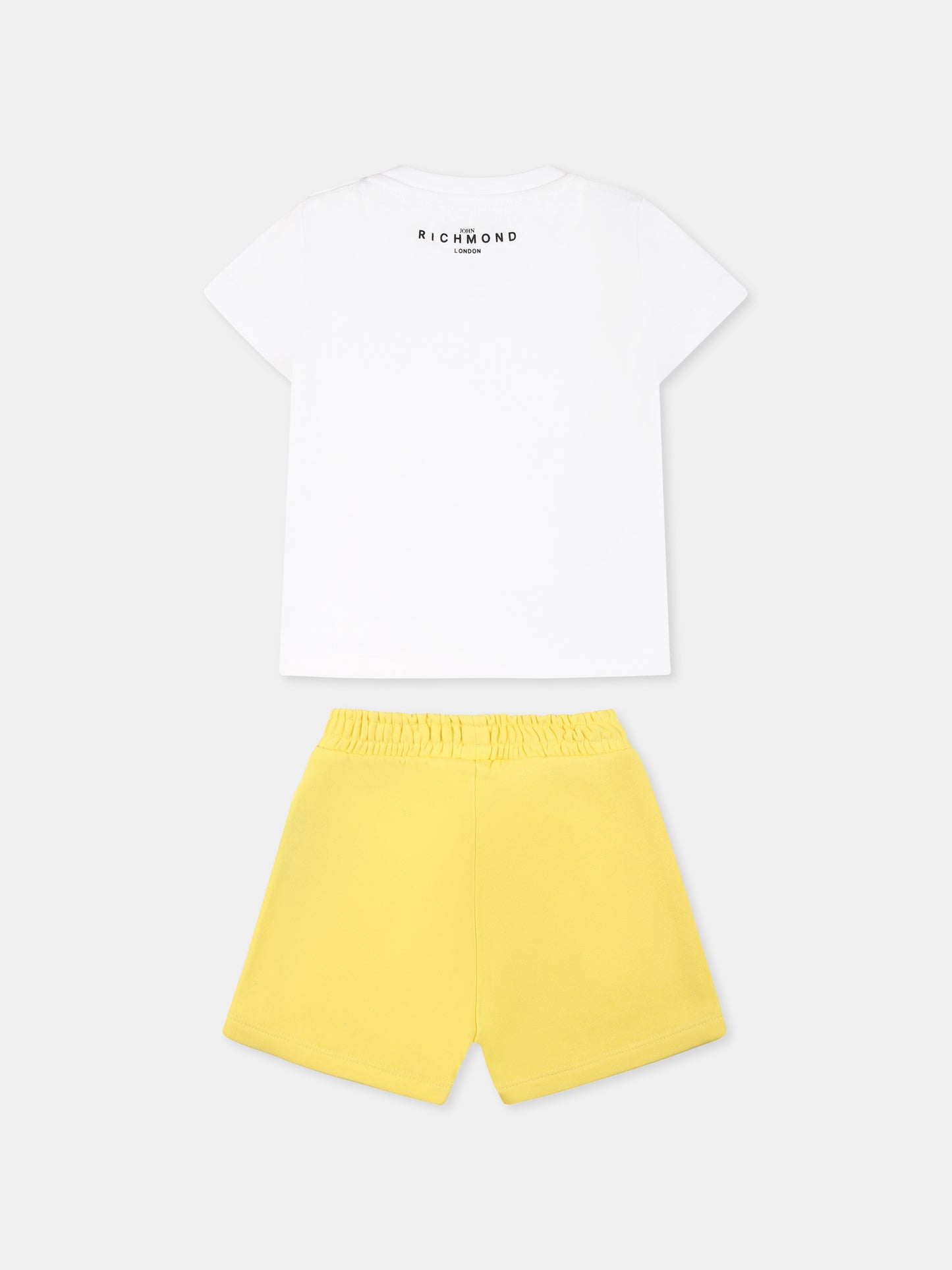 Completo giallo per neonato con logo,Richmond,RIP25018CF YELLOW