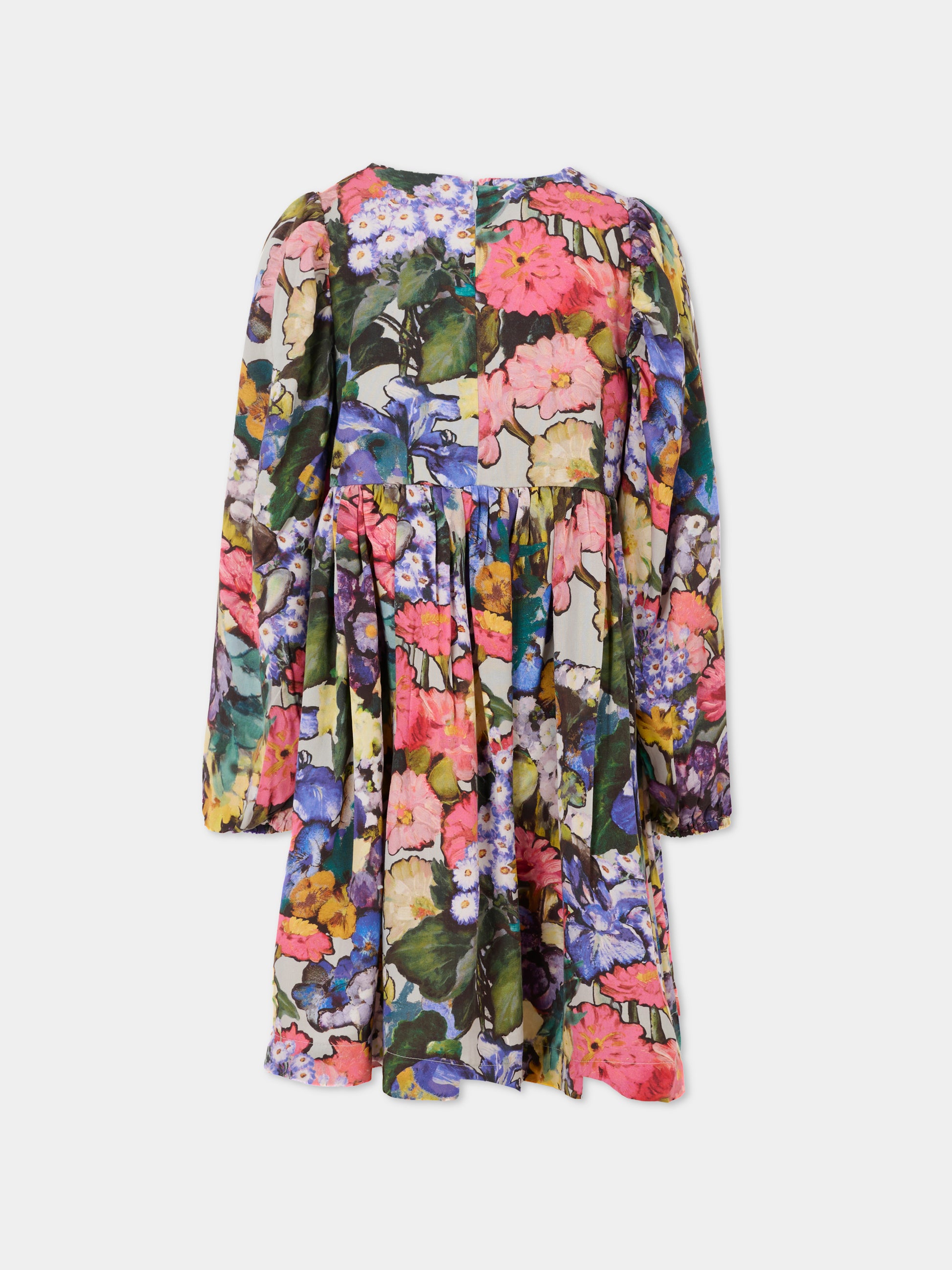 Vestito Cocos multicolor per bambina con stampa floreale,Molo,2W25E237 9384