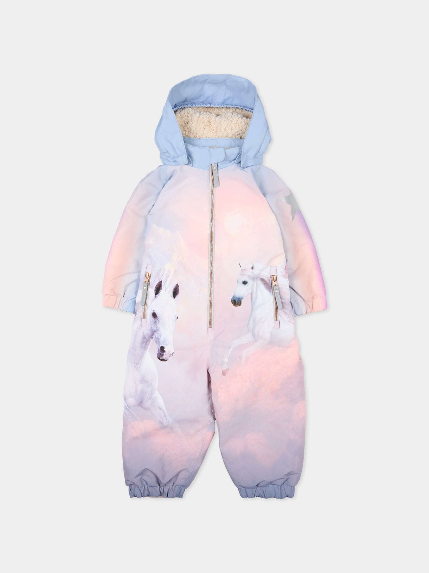 Tuta da neve Polar multicolor per neonata con unicorno,Molo,5W25N202 4949