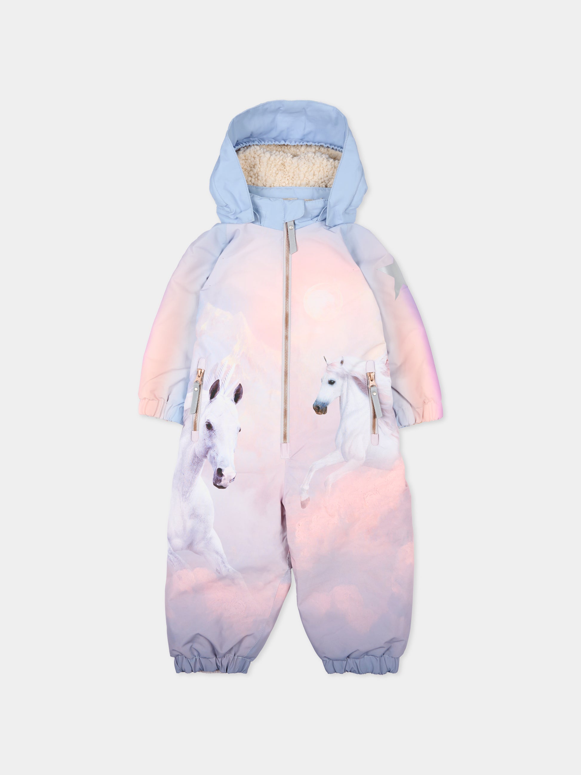 Tuta da neve Polar multicolor per neonata con unicorno,Molo,5W25N202 4949