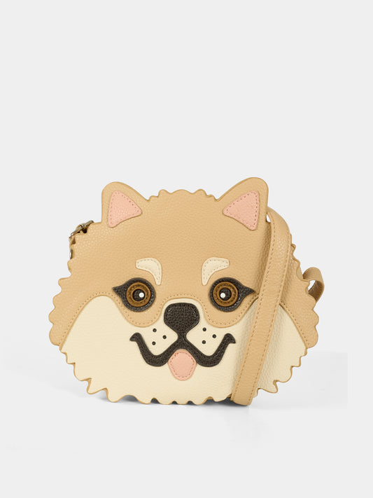 Borsa beige per bambina con cane,Molo,7W25V108 5510