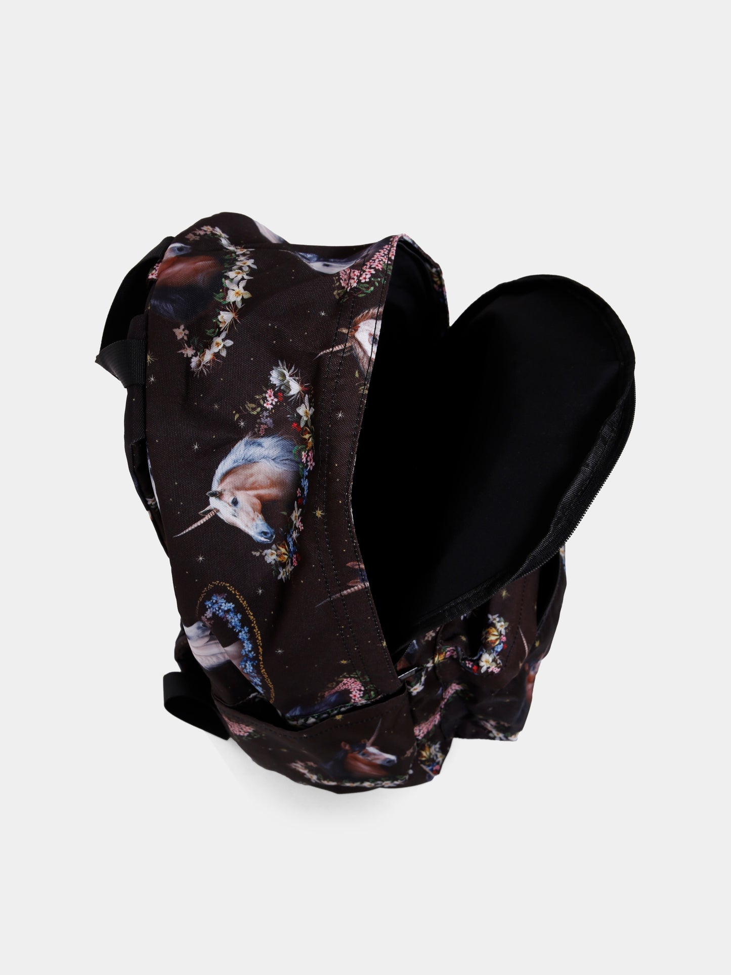 Zaino Mio nero per bambini con unicorno all over,Molo,7W25V201 9383