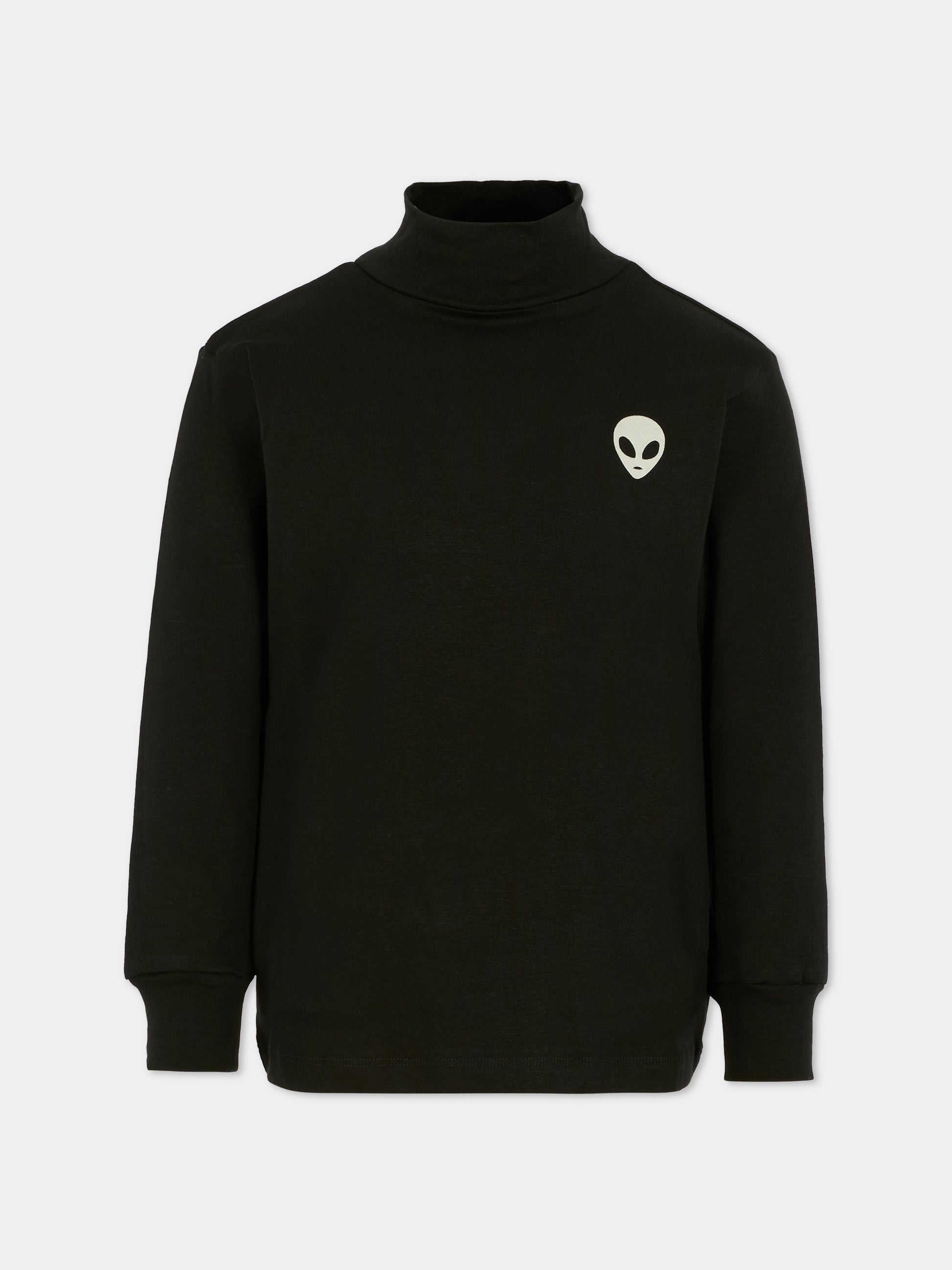 Dolcevita Ronoy nero per bambino con alieno,Molo,1W25A405 0099