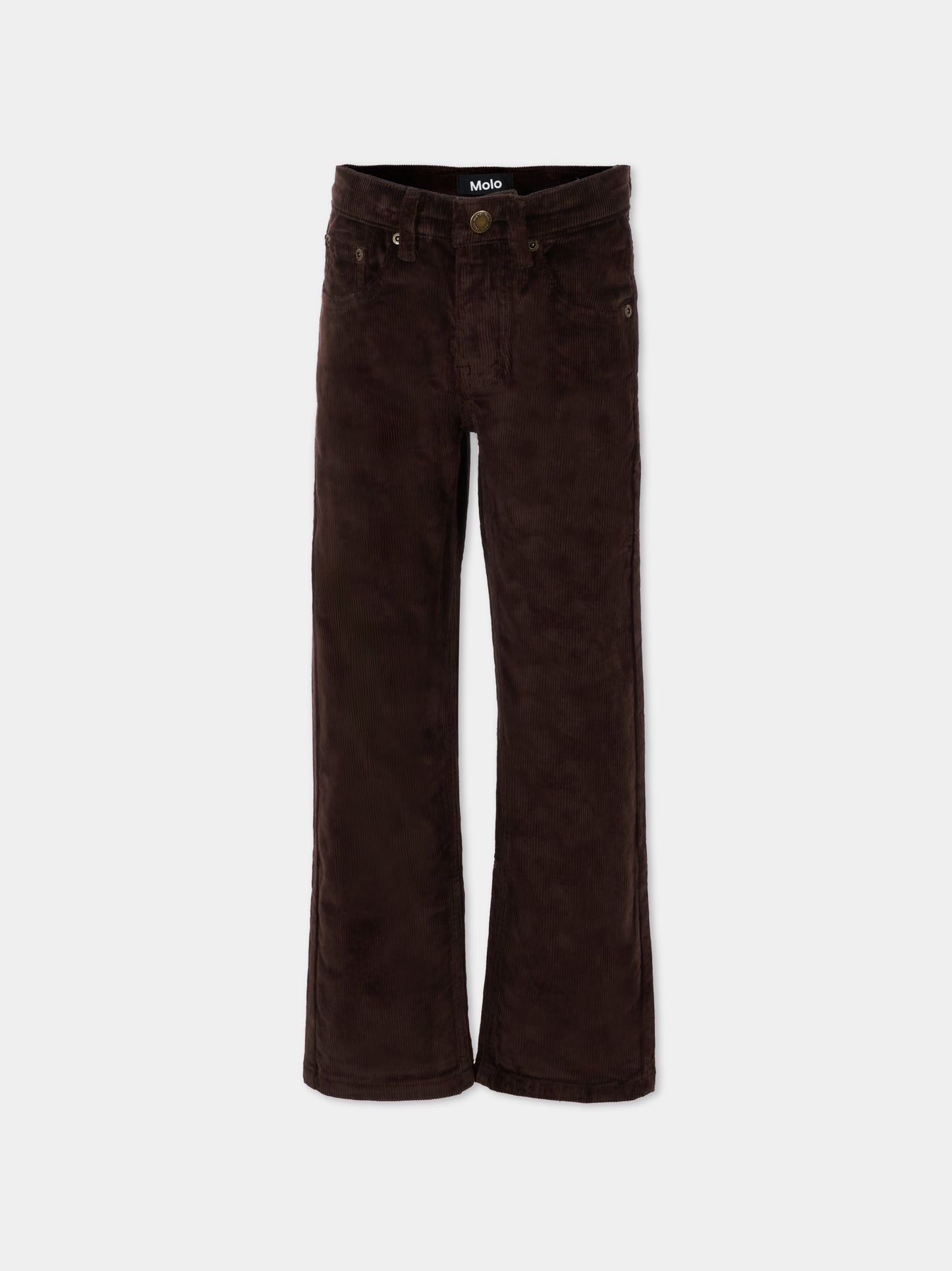 Pantaloni Andy marroni per bambino,Molo,1W25I104 5522