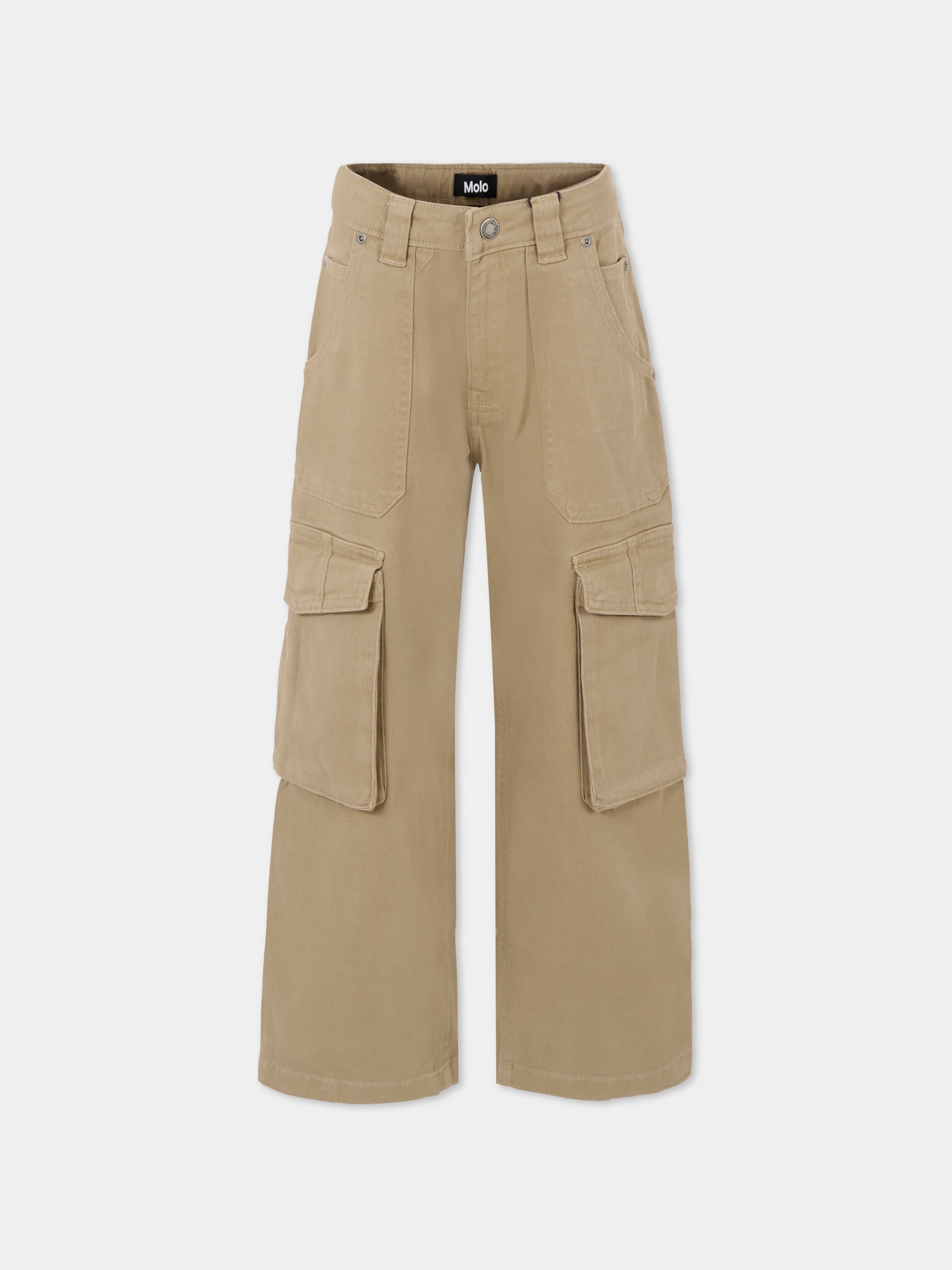 Pantaloni Aletr beige per bambino,Molo,1W25I109 8954