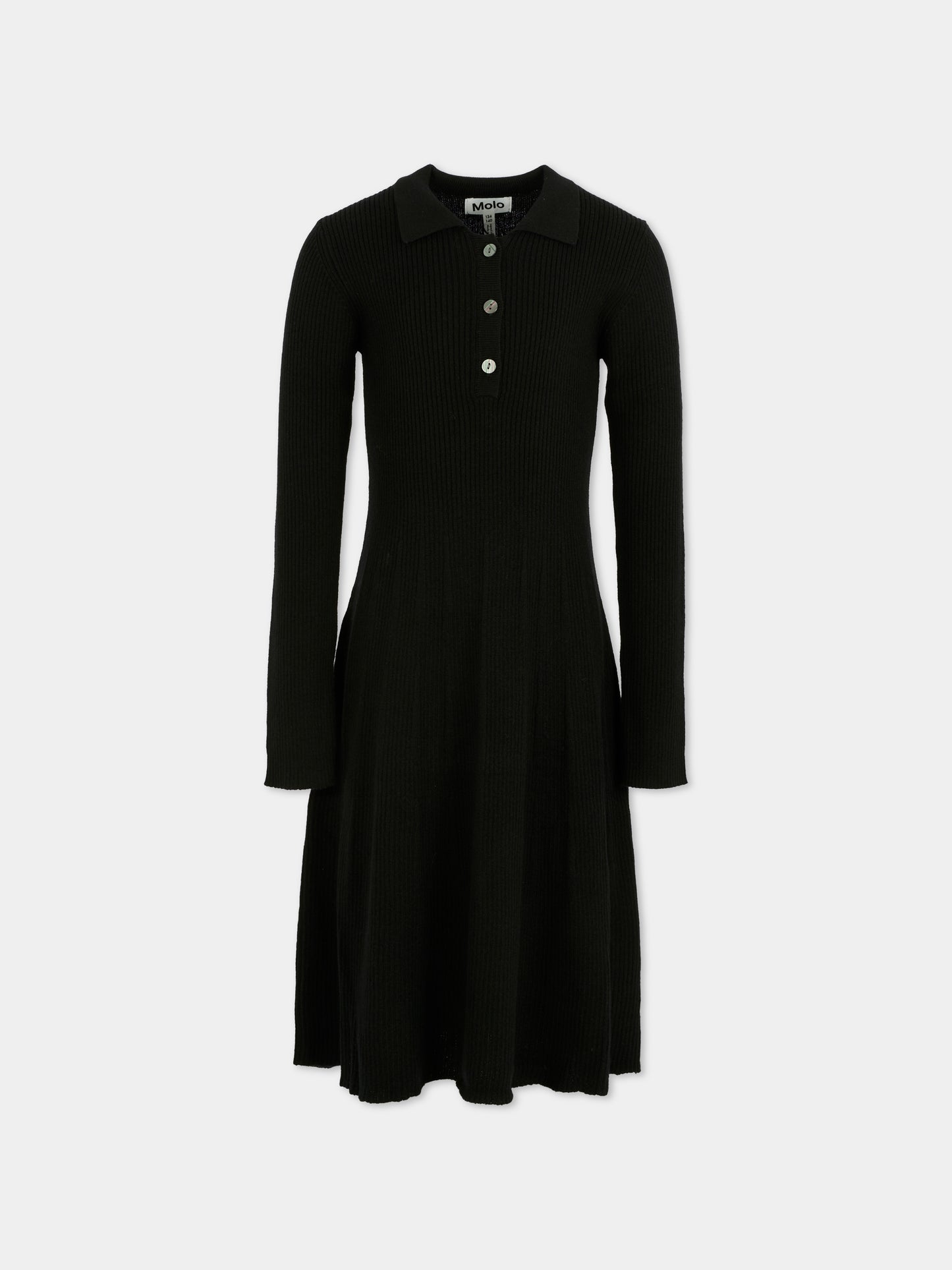 Vestito Cecilia nero per bambina,Molo,2W25E225 0099