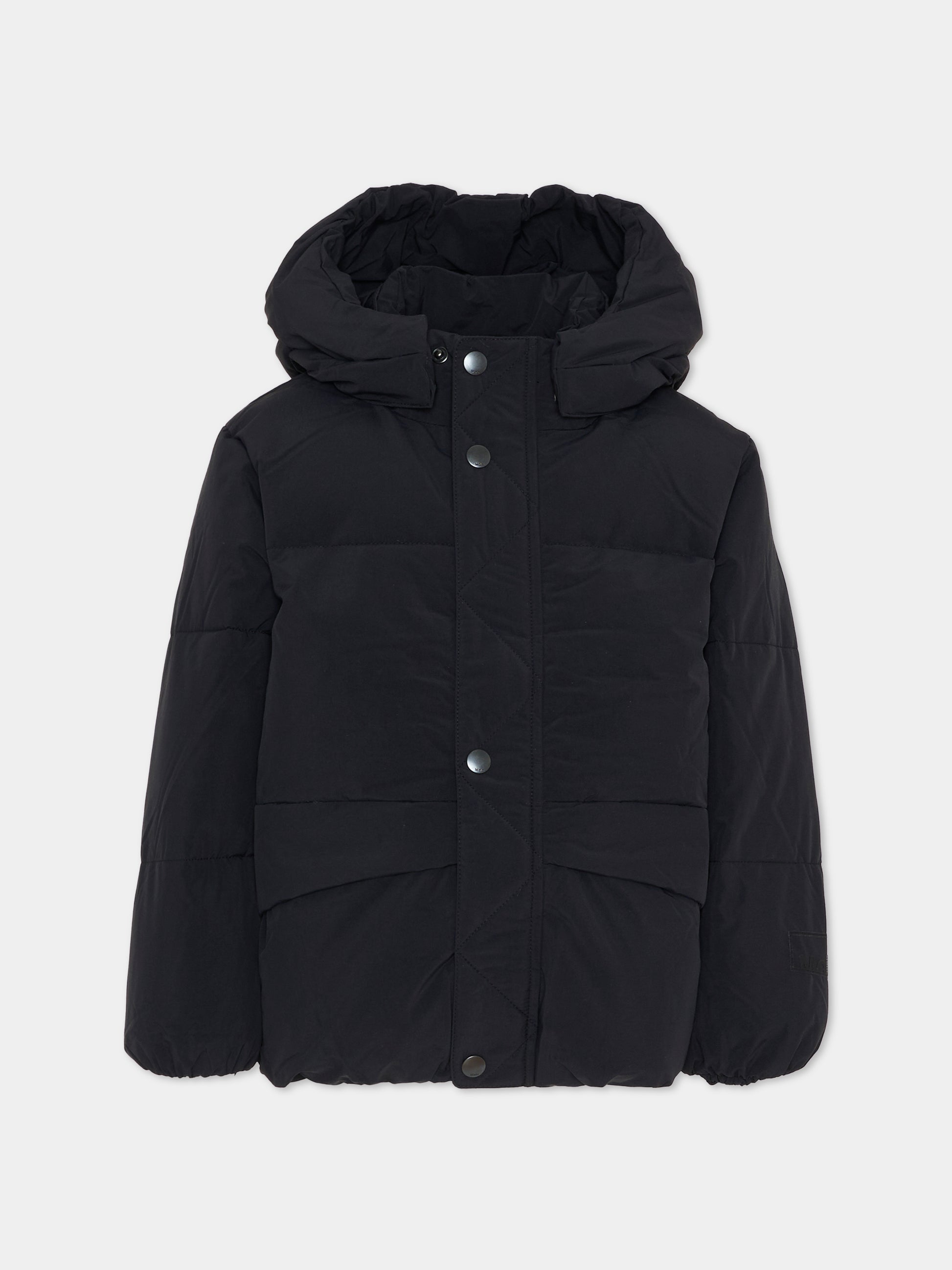 Piumino Hayden nero per bambini con logo,Molo,5W25M302 0099