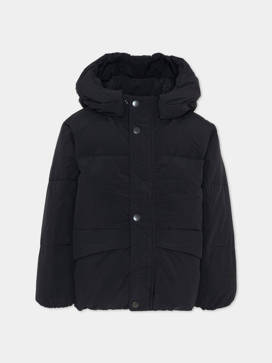 Piumino Hayden nero per bambini con logo,Molo,5W25M302 0099