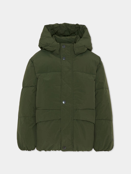 Piumino Hayden verde per bambino con logo,Molo,5W25M302 5534