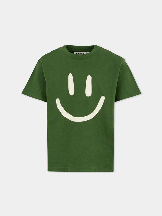 T-shirt Roxo verde per bambini con smile,Molo,6W25A201 5533