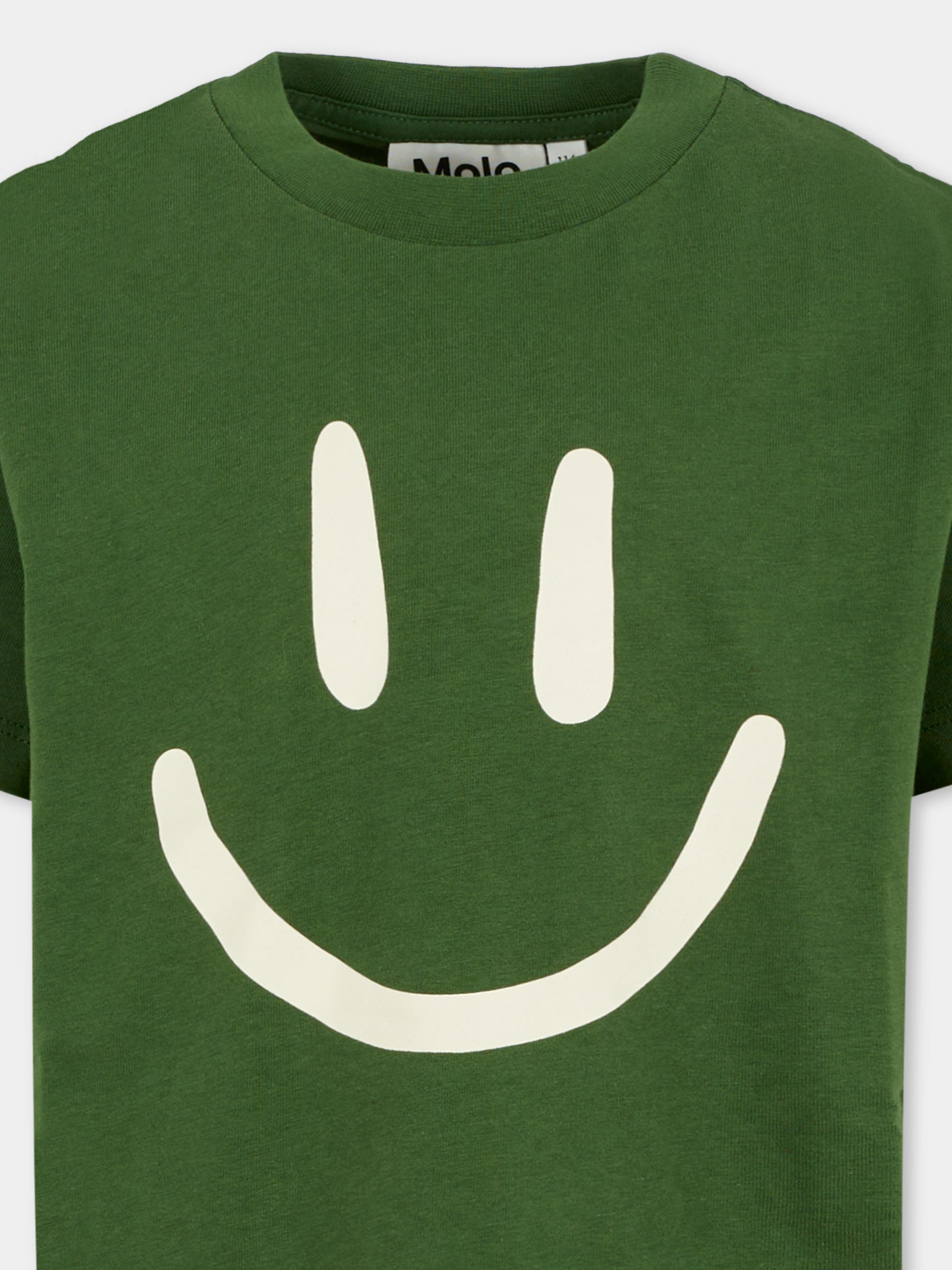 T-shirt Roxo verde per bambini con smile,Molo,6W25A201 5533