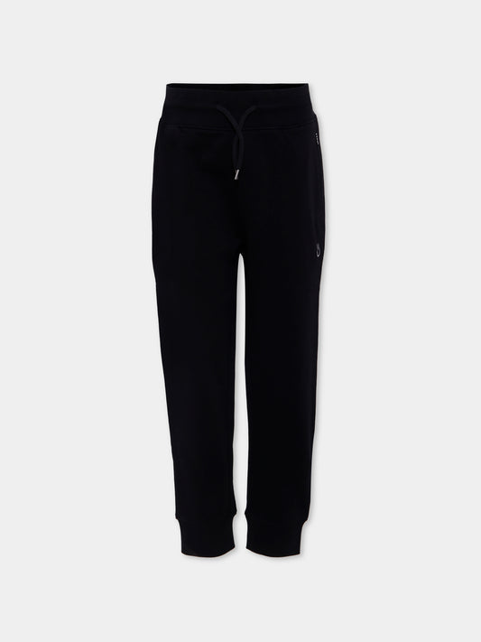 Pantaloni Alvar neri per bambini con smile,Molo,6W25I202 0099