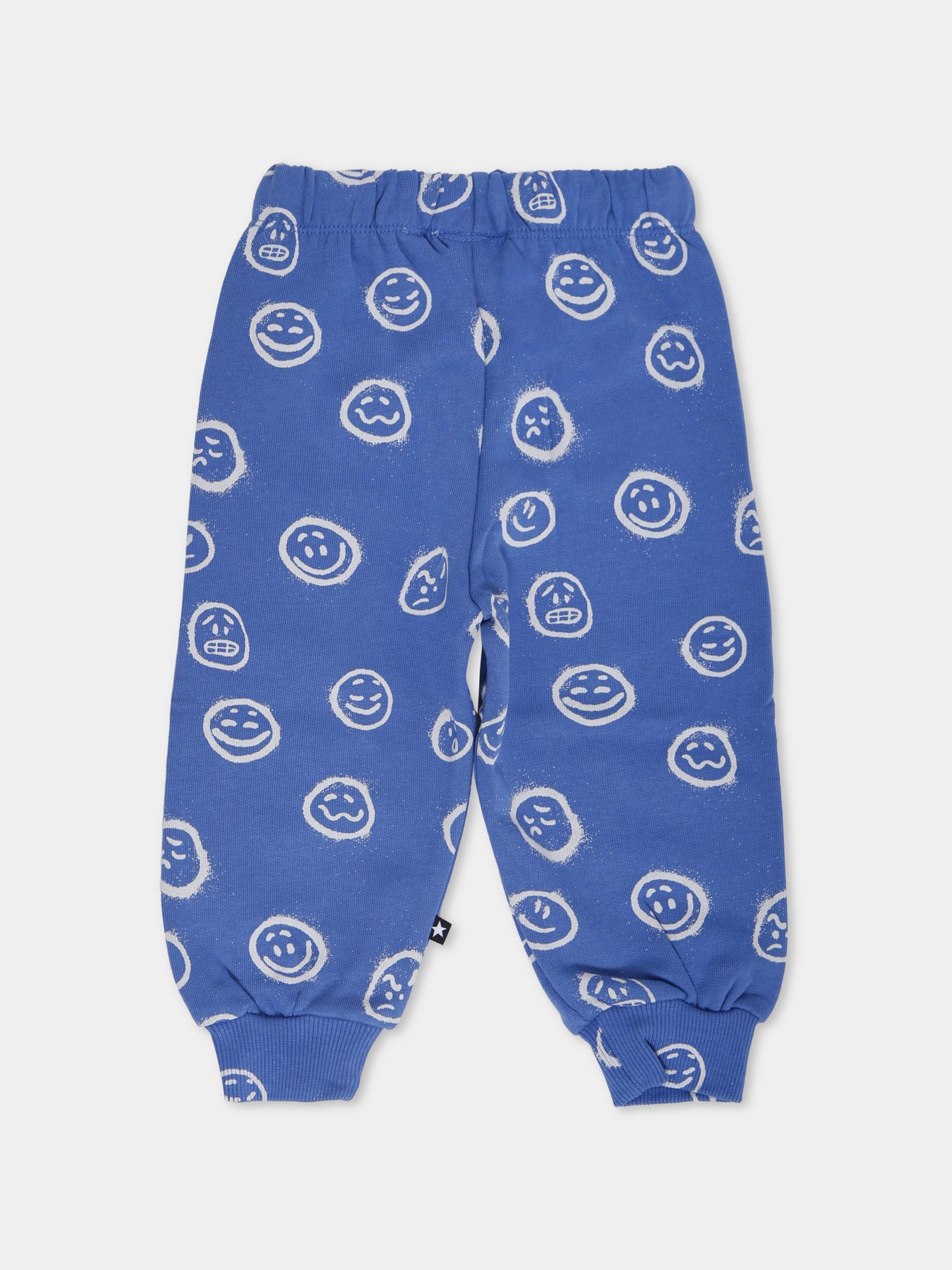 Pantaloni Simeon blu per neonato con smile all over,Molo,6W25I203 9405