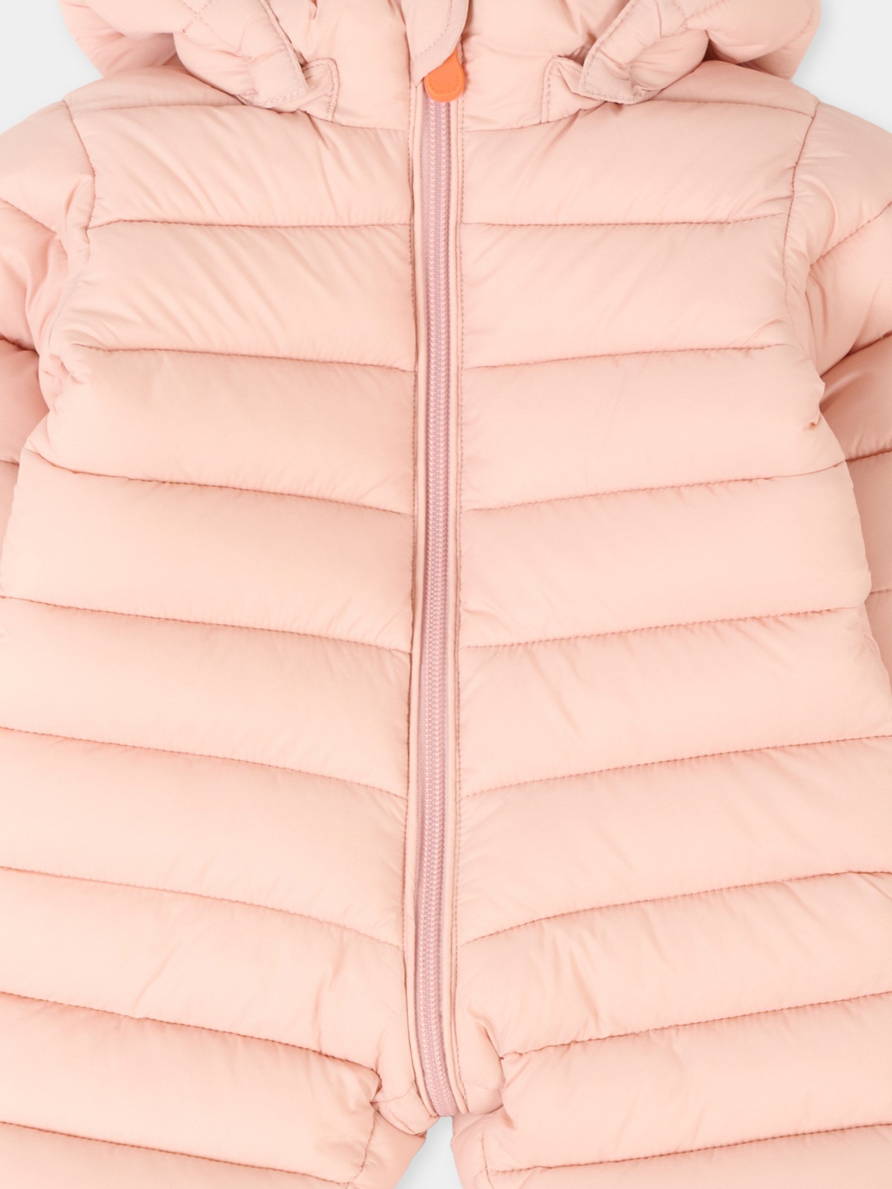 Piumino Storm rosa per neonata con logo,Save The Duck Kids,I30002X GIGA21 80007