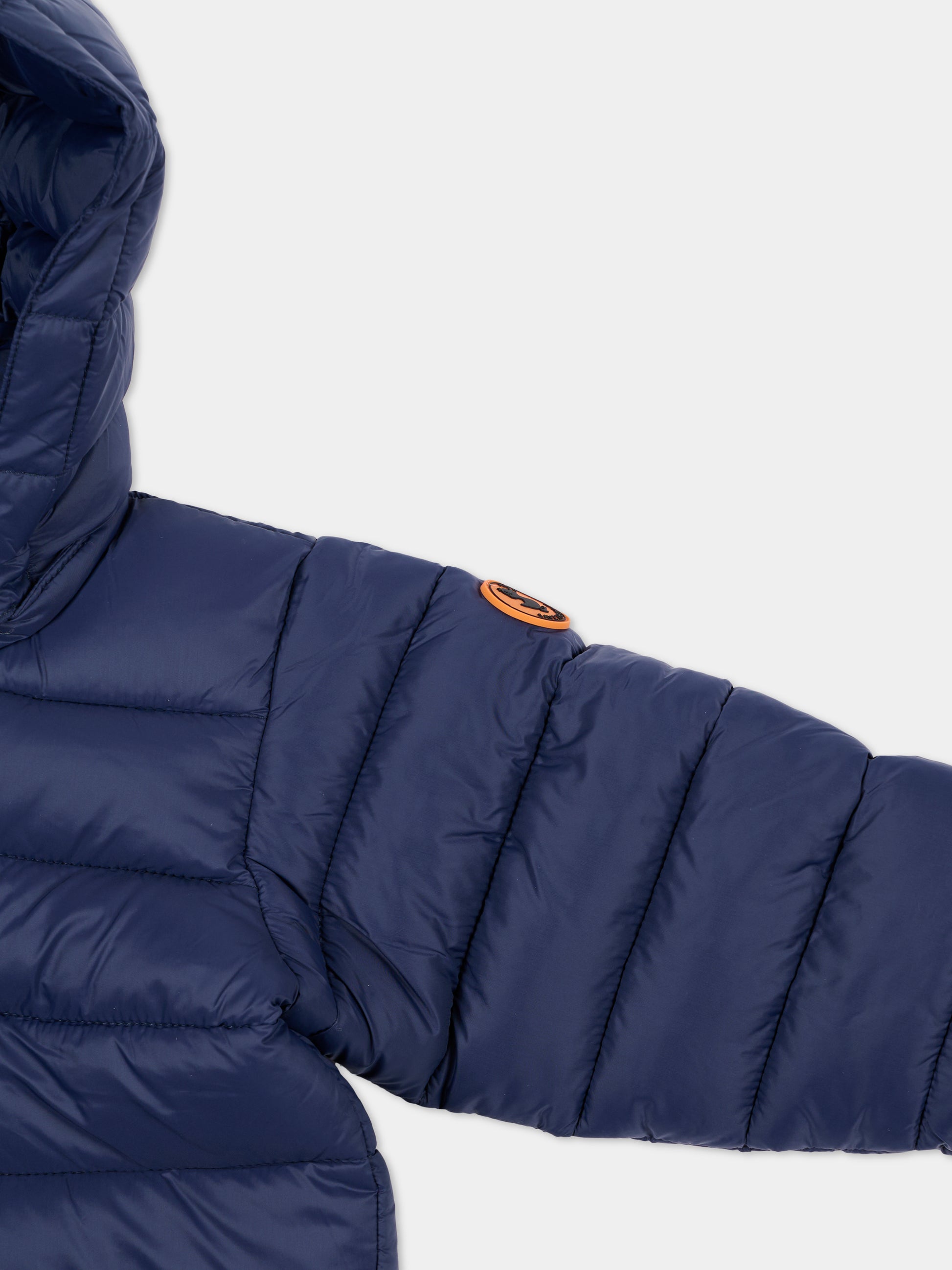 Piumino Storm blu per neonato con logo,Save The Duck Kids,I30002X GIGA21 90000