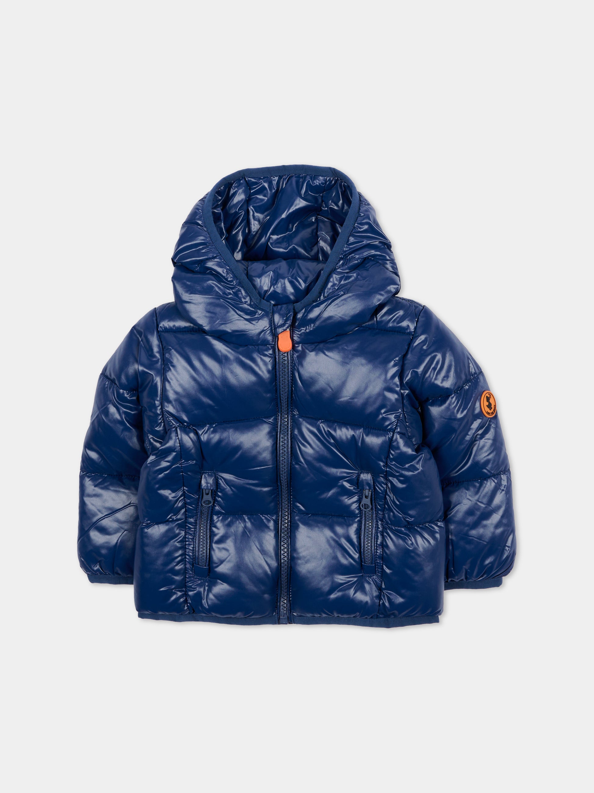 Piumino Jody blu per neonato con logo,Save The Duck Kids,I30004X LOVE21 90044