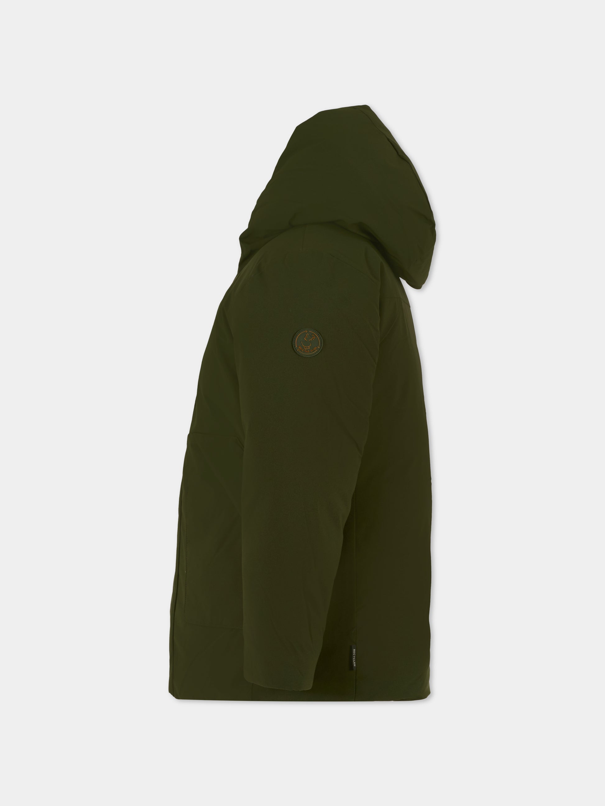 Piumino verde per bambino con logo,Save The Duck Kids,J41447B MATT21 50071