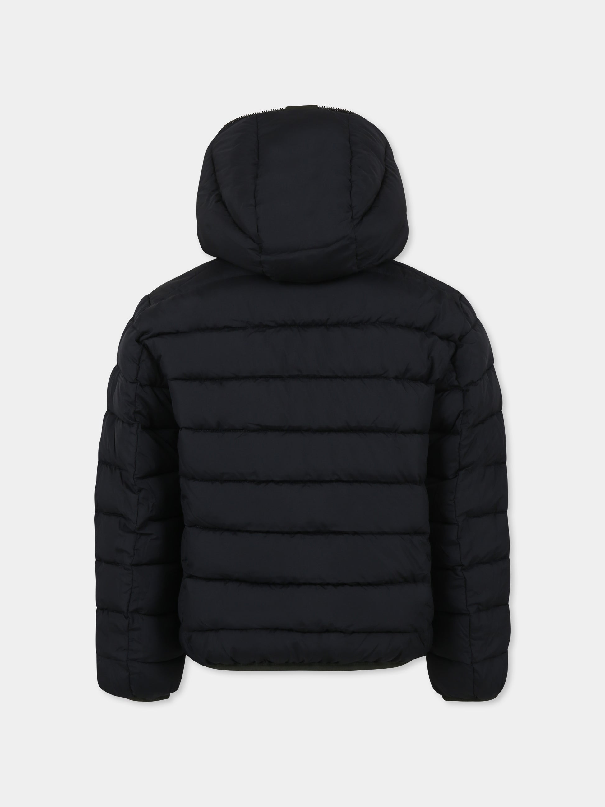 Piumino Oliver verde reversibile per bambino,Save The Duck Kids,J33600B MATT19 50071