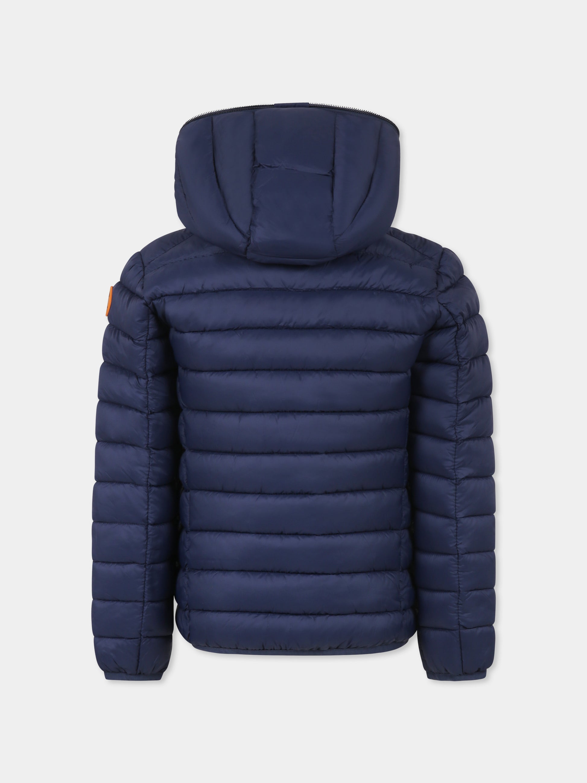 Piumino Lily blu per bambino con logo,Save The Duck Kids,J32310G GIGA19 90000