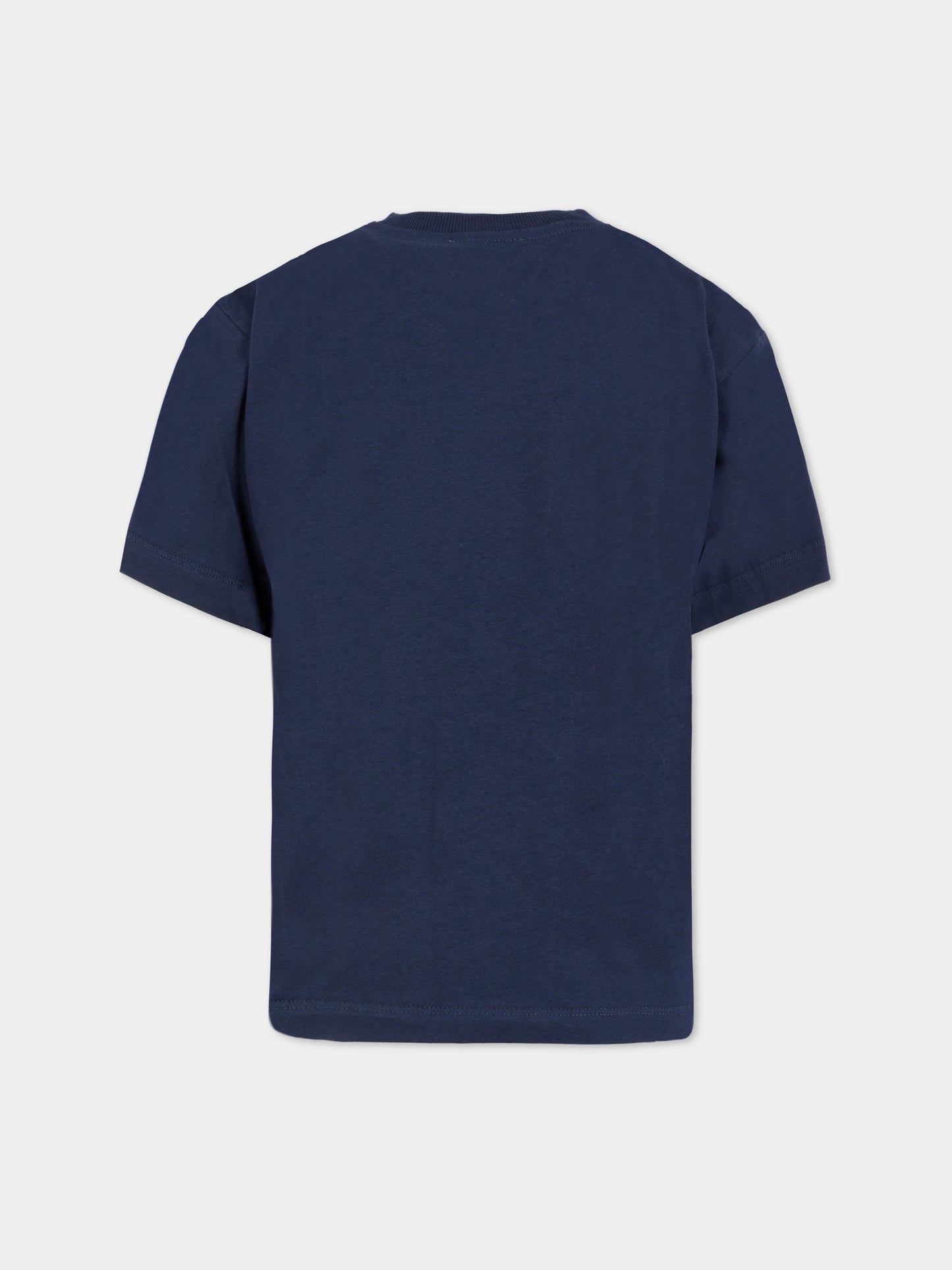T-shirt blu per bambini con Teddy Bear,Moschino Kids,HMM05G LAA10 40016