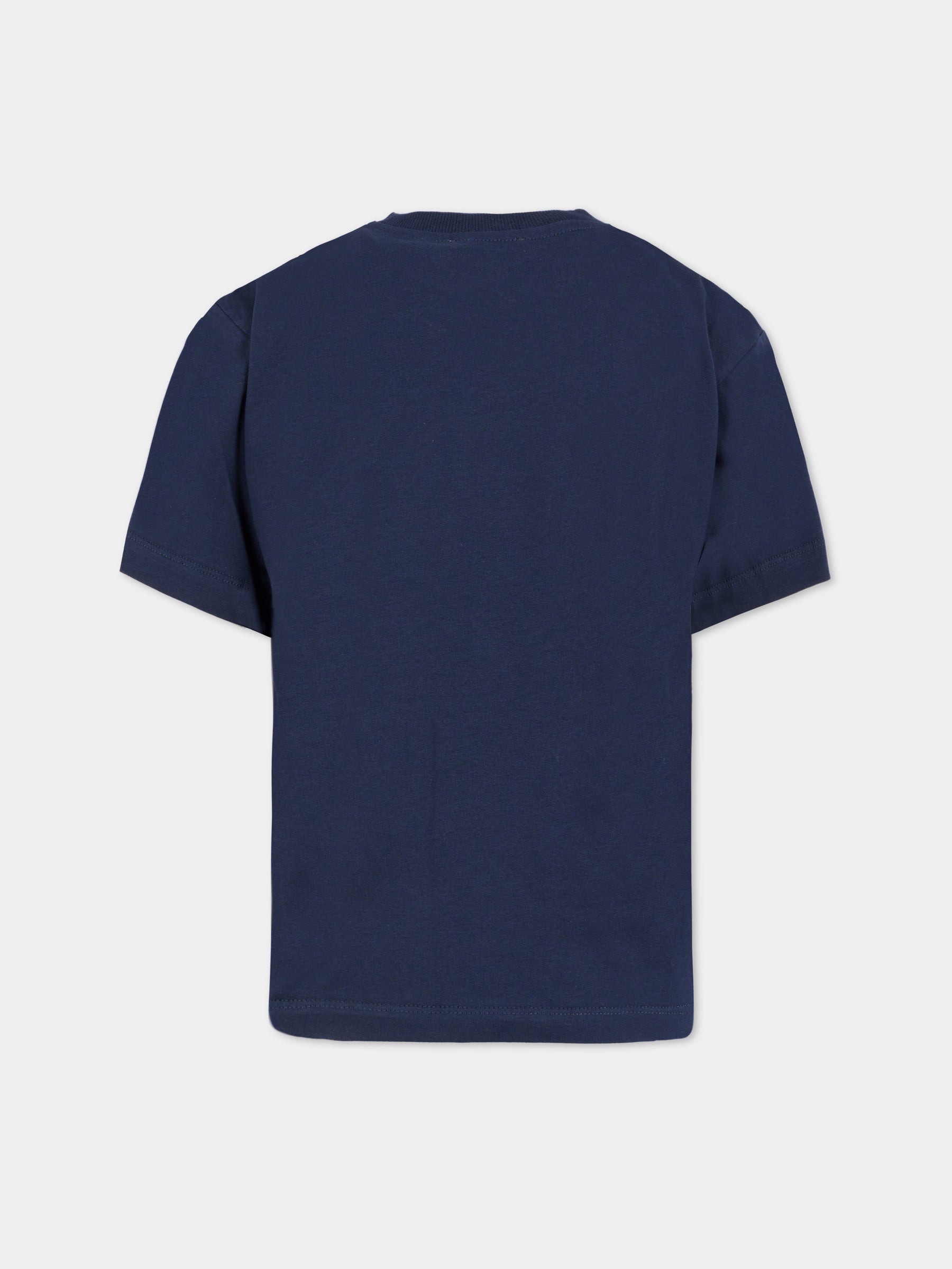 T-shirt blu per bambini con Teddy Bear,Moschino Kids,HMM05G LAA10 40016